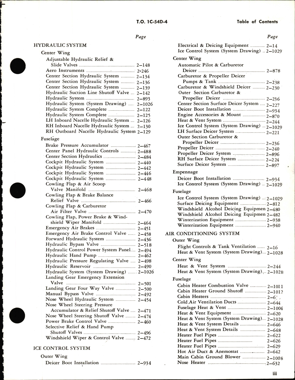 Sample page 7 from AirCorps Library document: Illustrated Parts Breakdown for C-54D, C-54E, C-54G, and C-54M