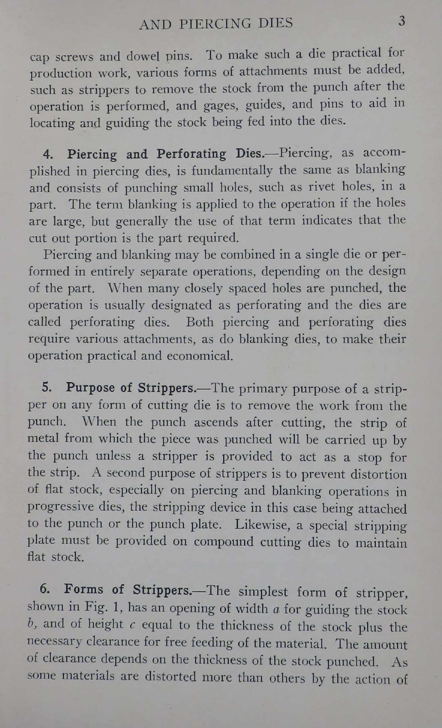 Sample page 5 from AirCorps Library document: Blanking and Punching - Blanking by Blanking and Piercing Dies - Bureau of Aeronautics