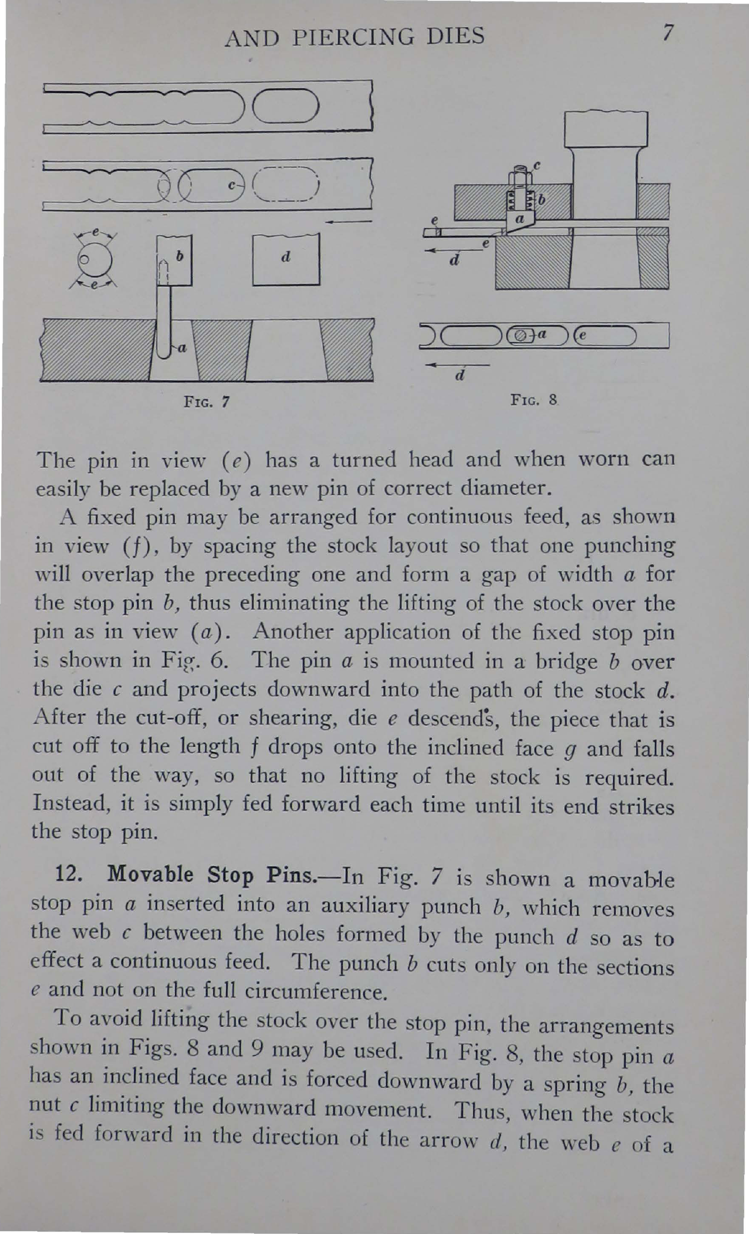 Sample page 9 from AirCorps Library document: Blanking and Punching - Blanking by Blanking and Piercing Dies - Bureau of Aeronautics