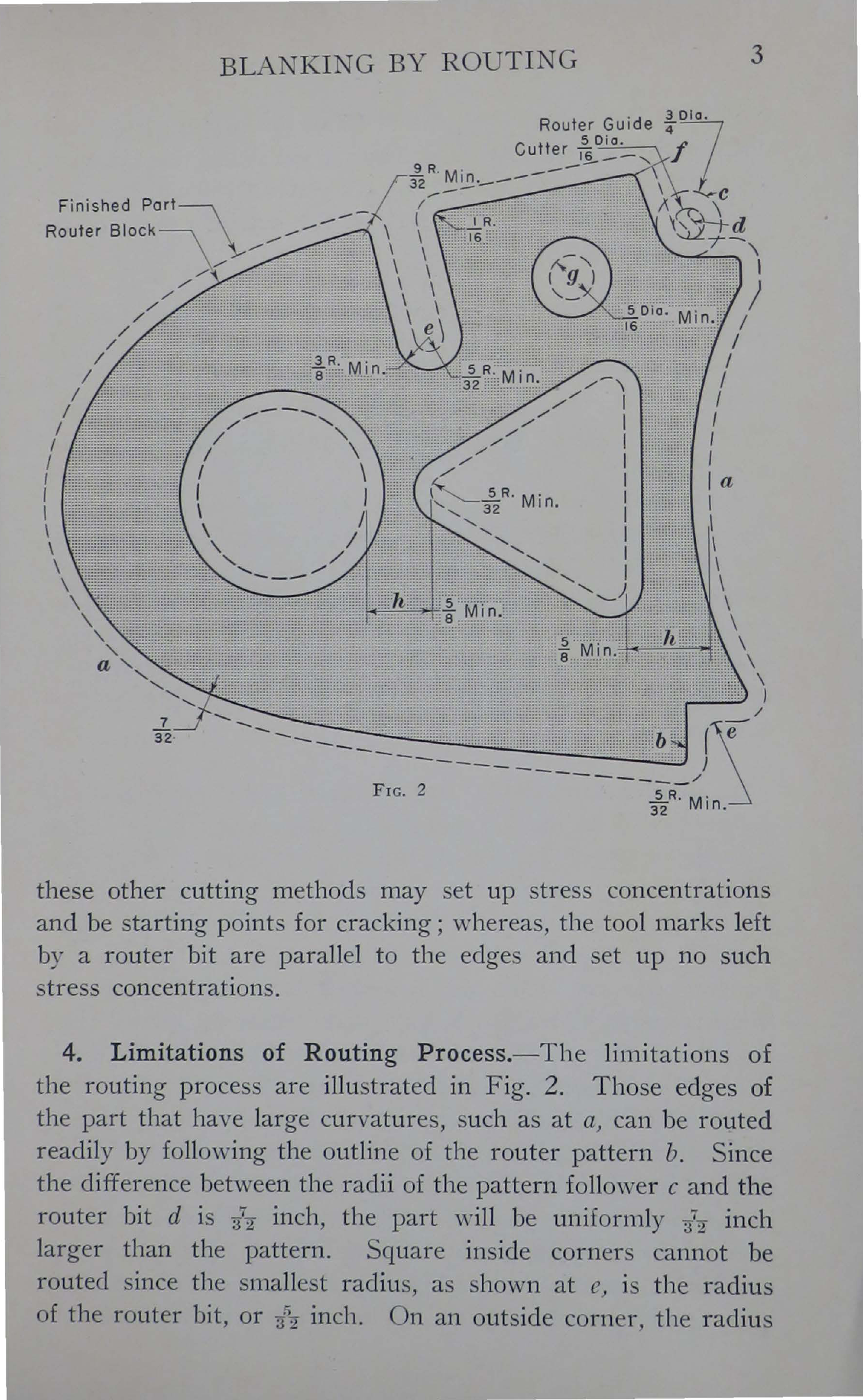 Sample page 5 from AirCorps Library document: Blanking and Punching - Blanking by Routing - Bureau of Aeronautics