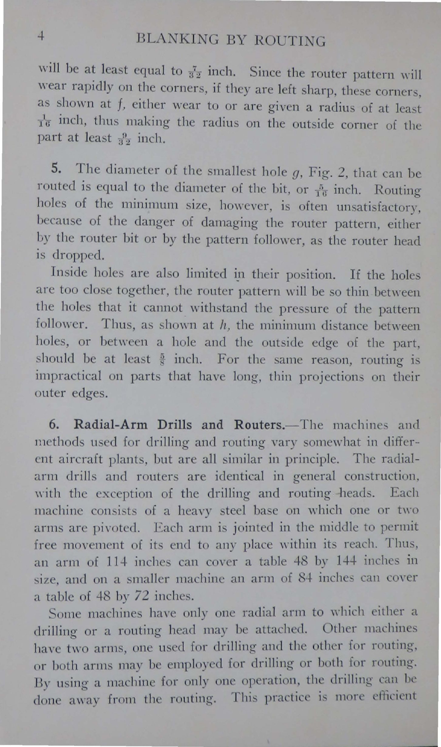 Sample page 6 from AirCorps Library document: Blanking and Punching - Blanking by Routing - Bureau of Aeronautics