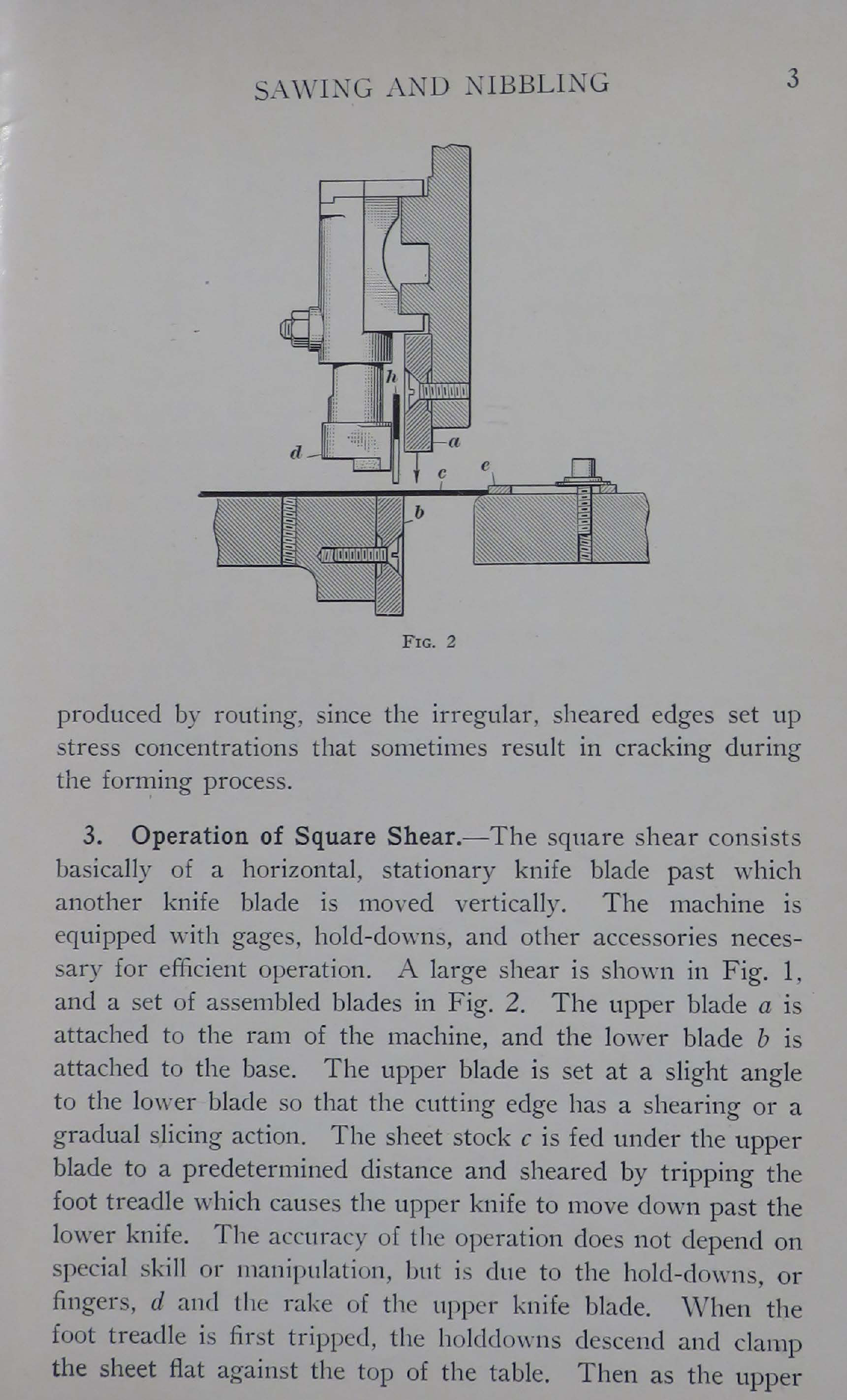 Sample page 5 from AirCorps Library document: Blanking and Punching - Blanking by Shearing, Sawing, and Nibbling - Bureau of Aeronautics