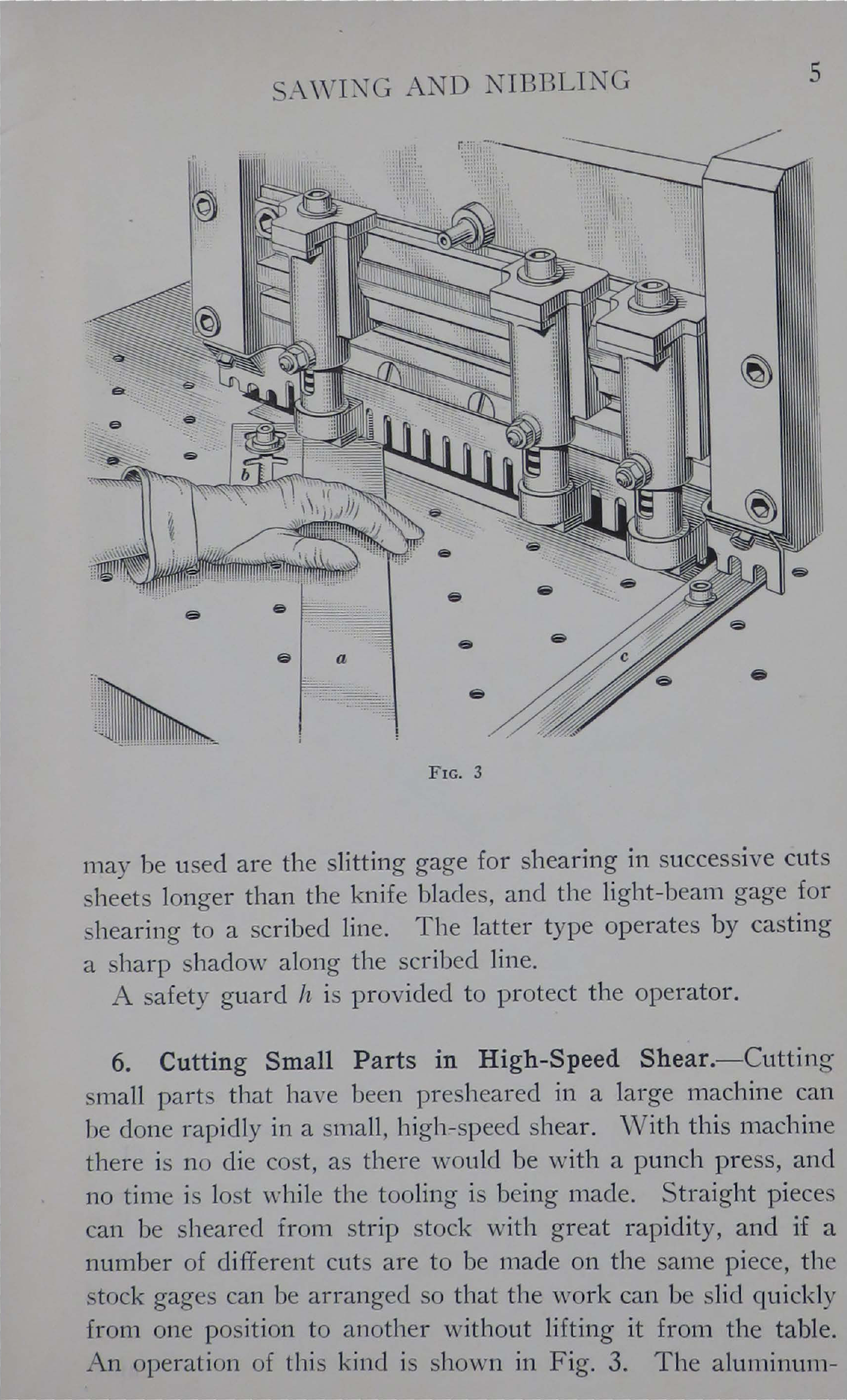 Sample page 7 from AirCorps Library document: Blanking and Punching - Blanking by Shearing, Sawing, and Nibbling - Bureau of Aeronautics