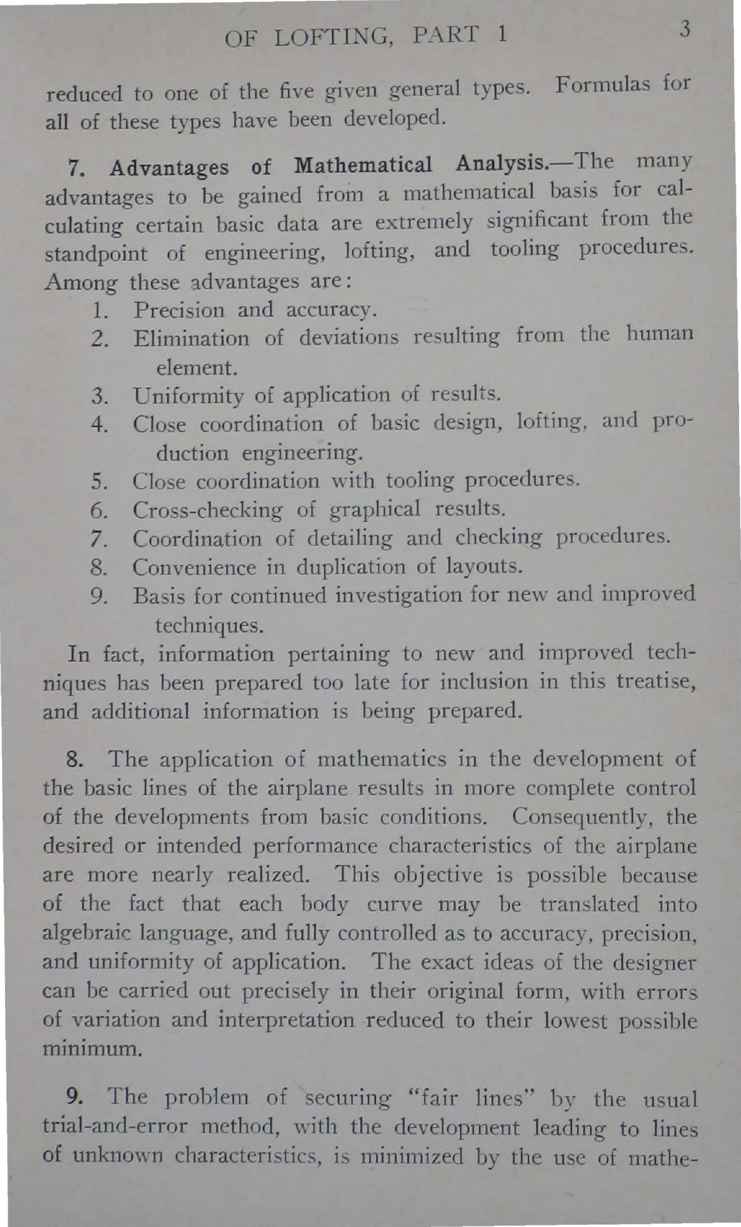 Sample page 5 from AirCorps Library document: Mathematical Technique of Lofting - Part 1 - Bureau of Aeronautics, 