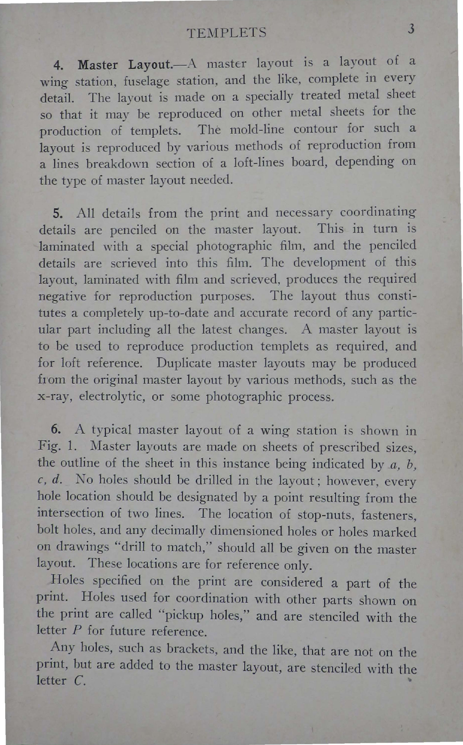 Sample page 5 from AirCorps Library document: Aircraft Tooling - Templets - Bureau of Aeronautics