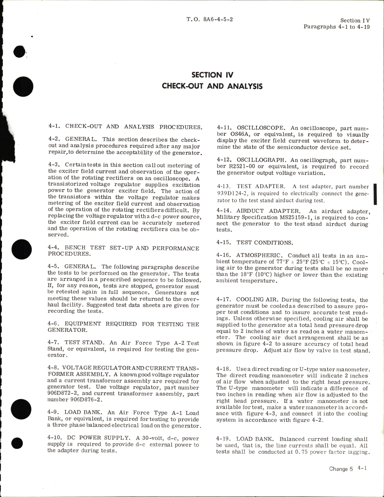 Sample page 5 from AirCorps Library document: Field Maintenance Instructions for AC Generator 904J026-4 and -5 