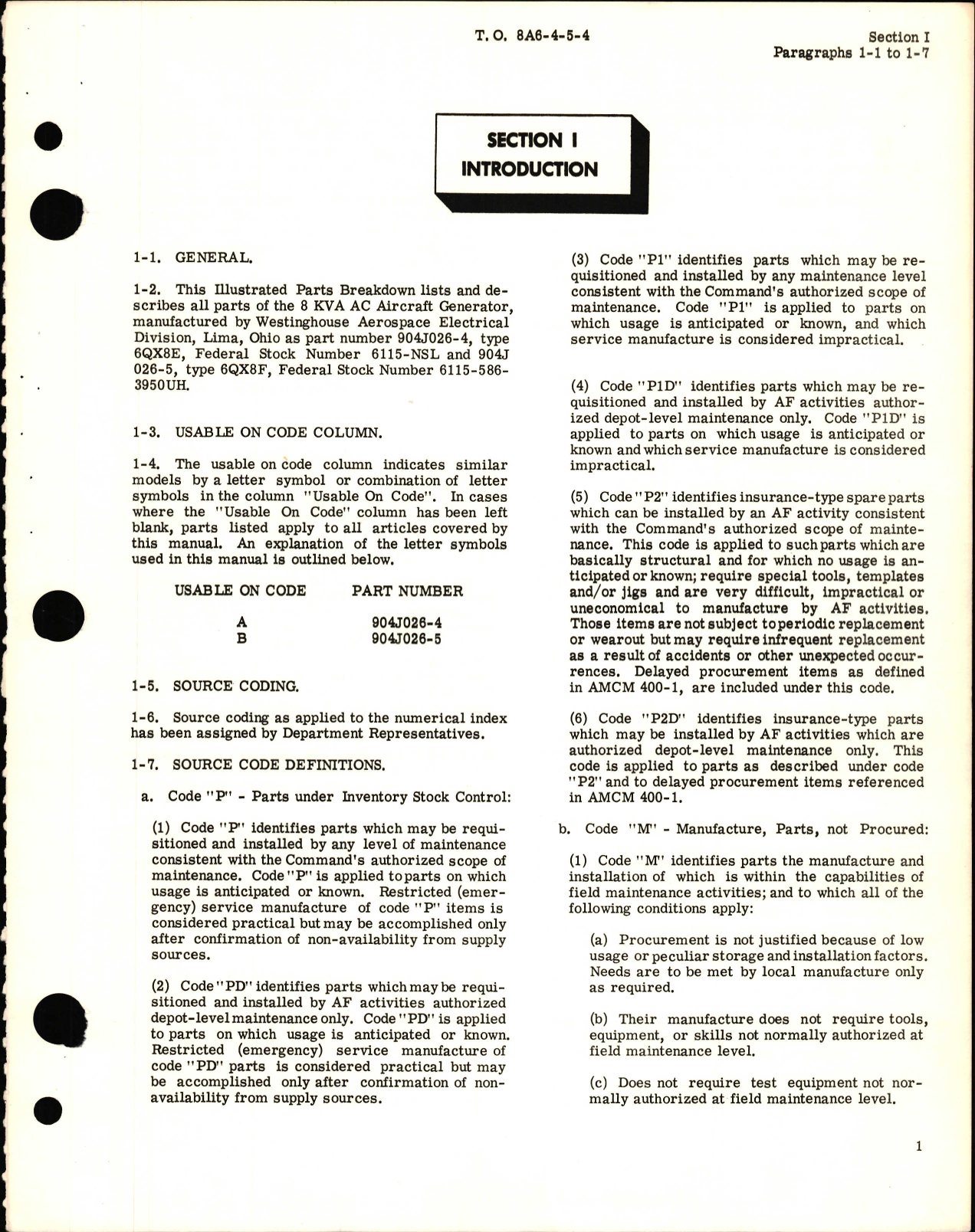 Sample page 5 from AirCorps Library document: Illustrated Parts Breakdown for AC Generator 904J026-4 and -5