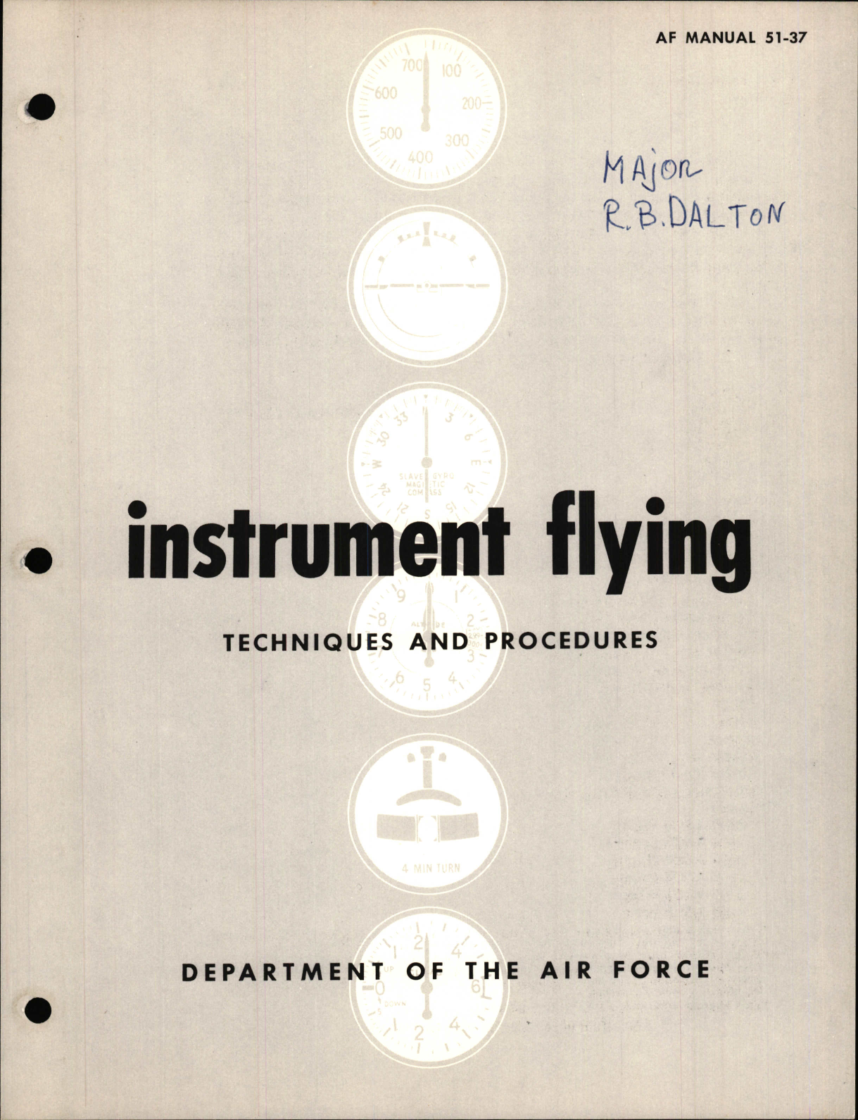 Sample page 1 from AirCorps Library document: Instrument Flying Techniques and Procedures