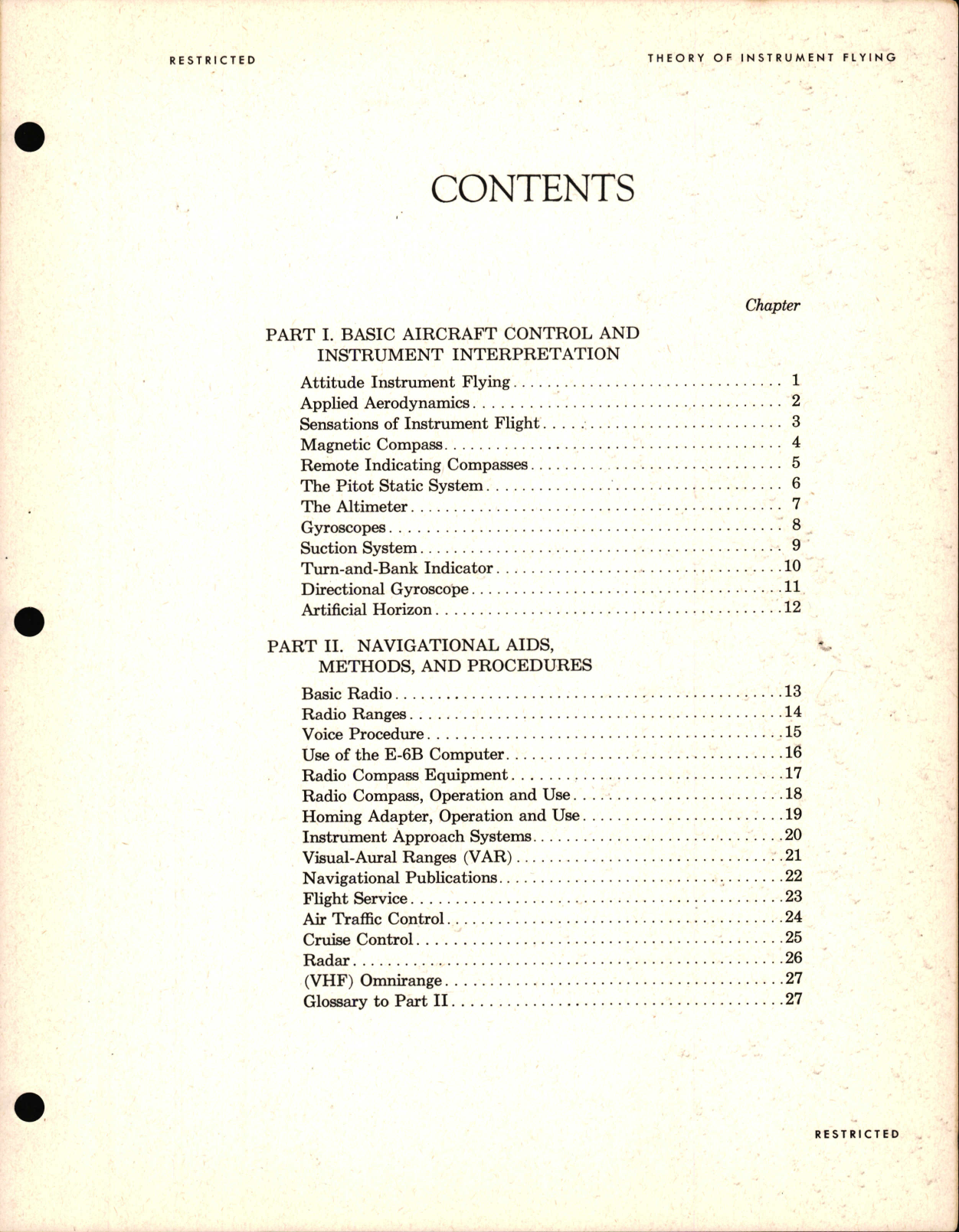 Sample page 5 from AirCorps Library document: Theory of Instrument Flying