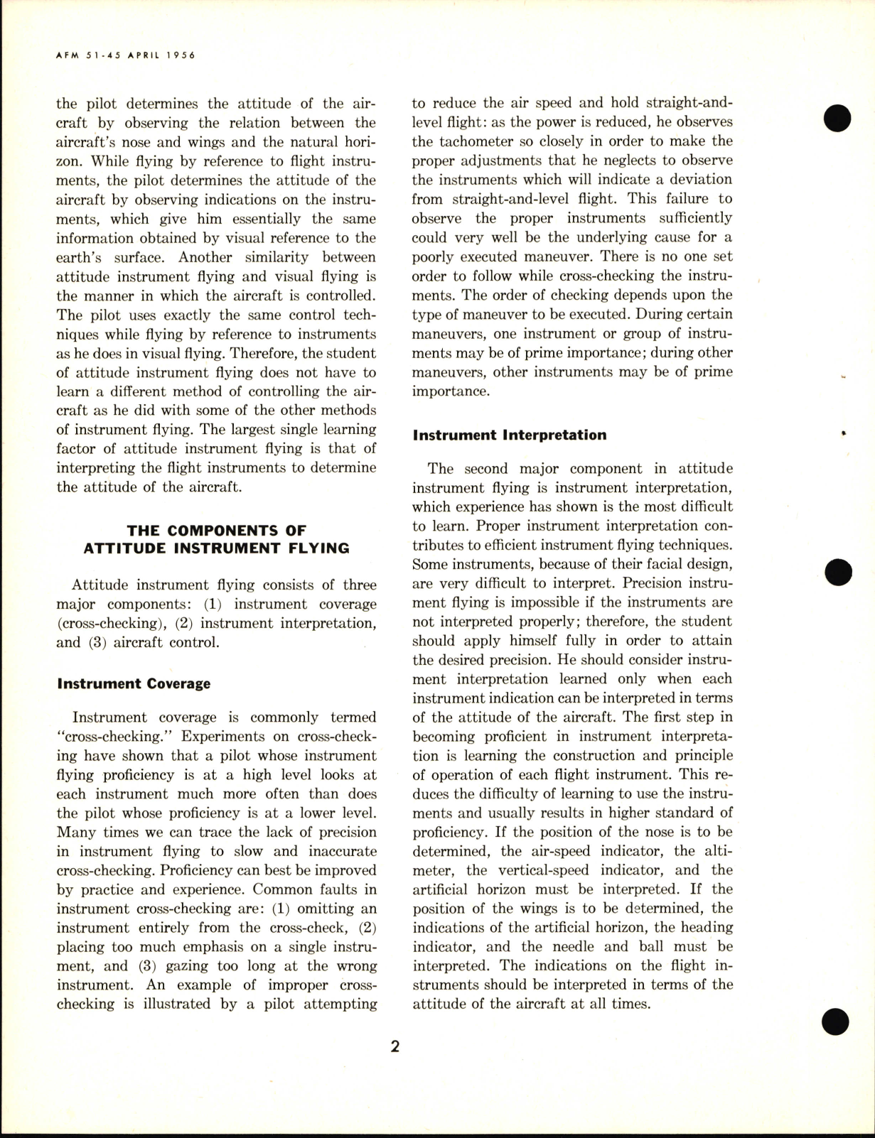 Sample page 6 from AirCorps Library document: Instrument Flying