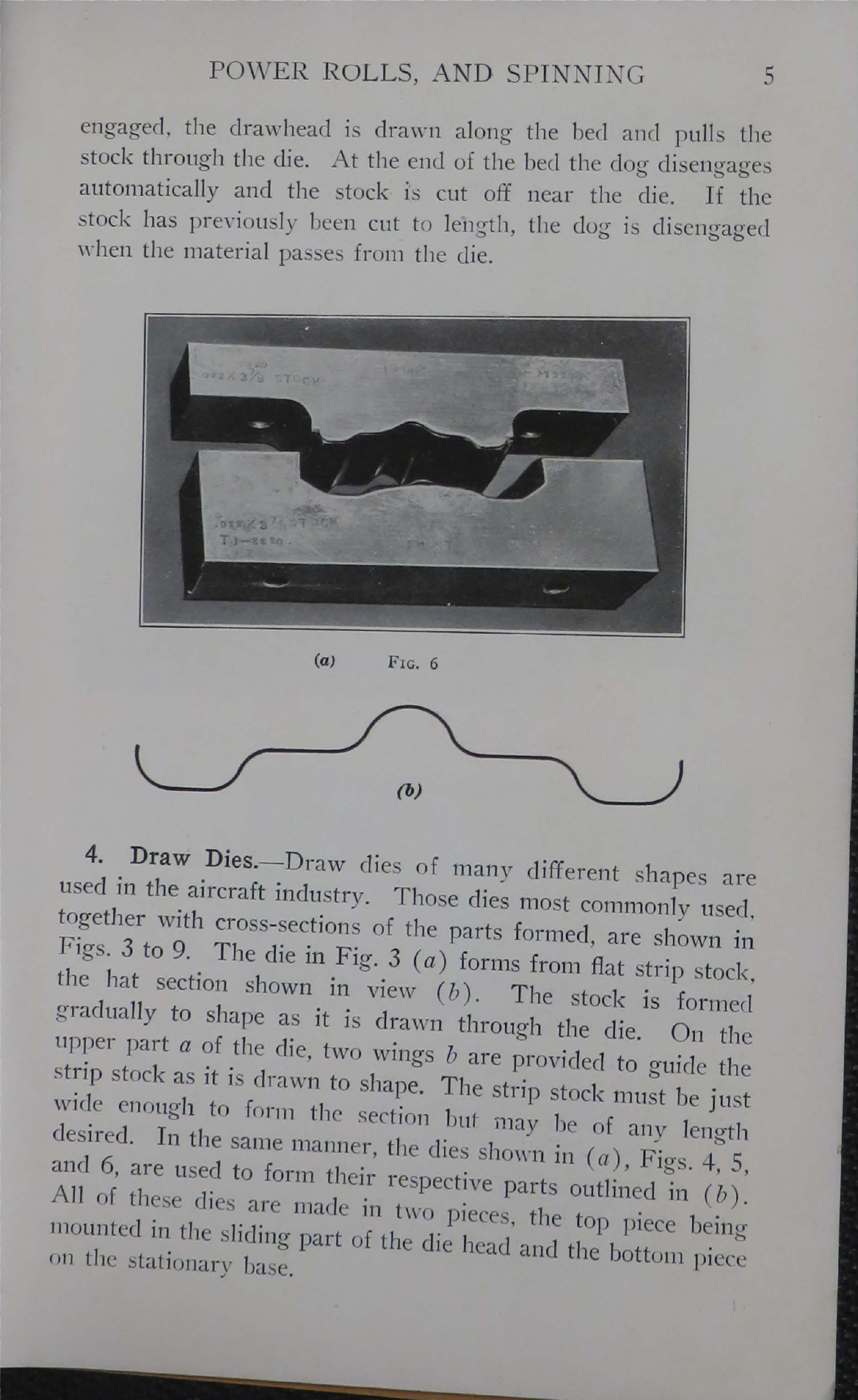 Sample page 7 from AirCorps Library document: Forming Methods - Forming By Draw Bench, Power Rolls and Spinning - Bureau of Aeronautics