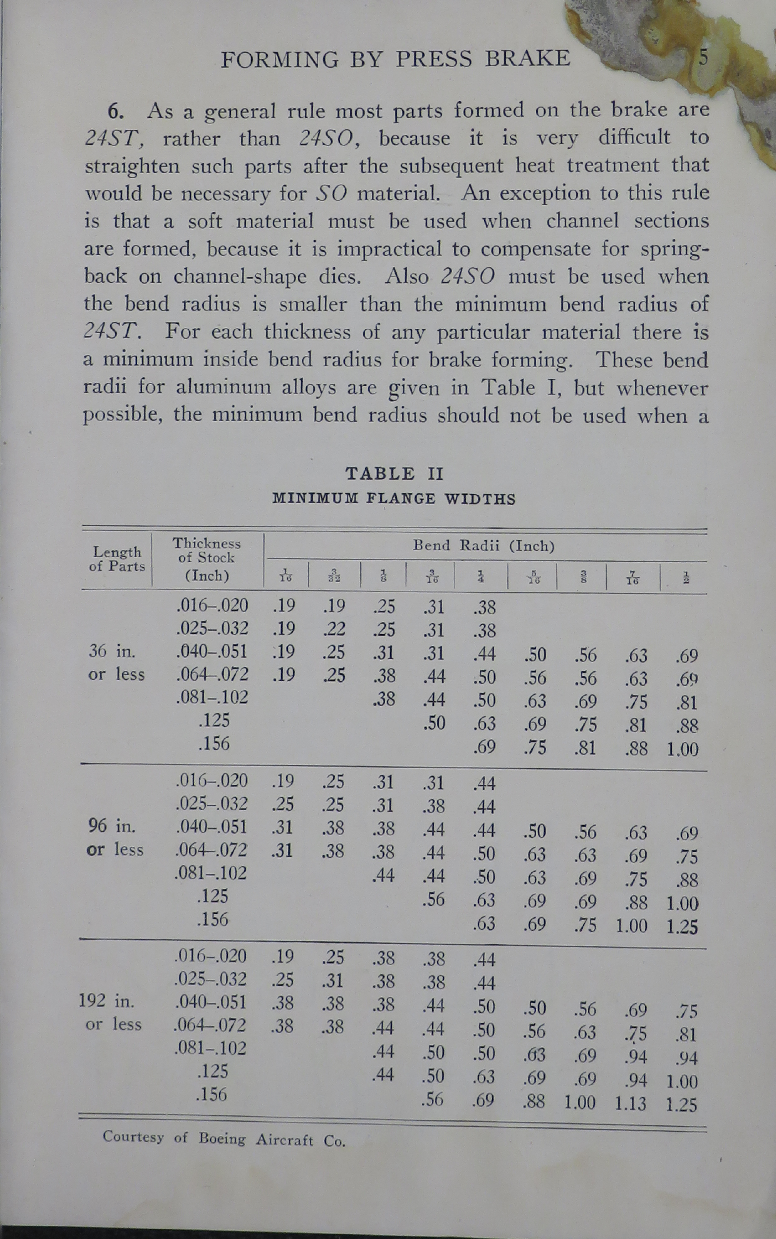 Sample page 7 from AirCorps Library document: Forming Methods - Forming by Press Brake - Bureau of Aeronautics