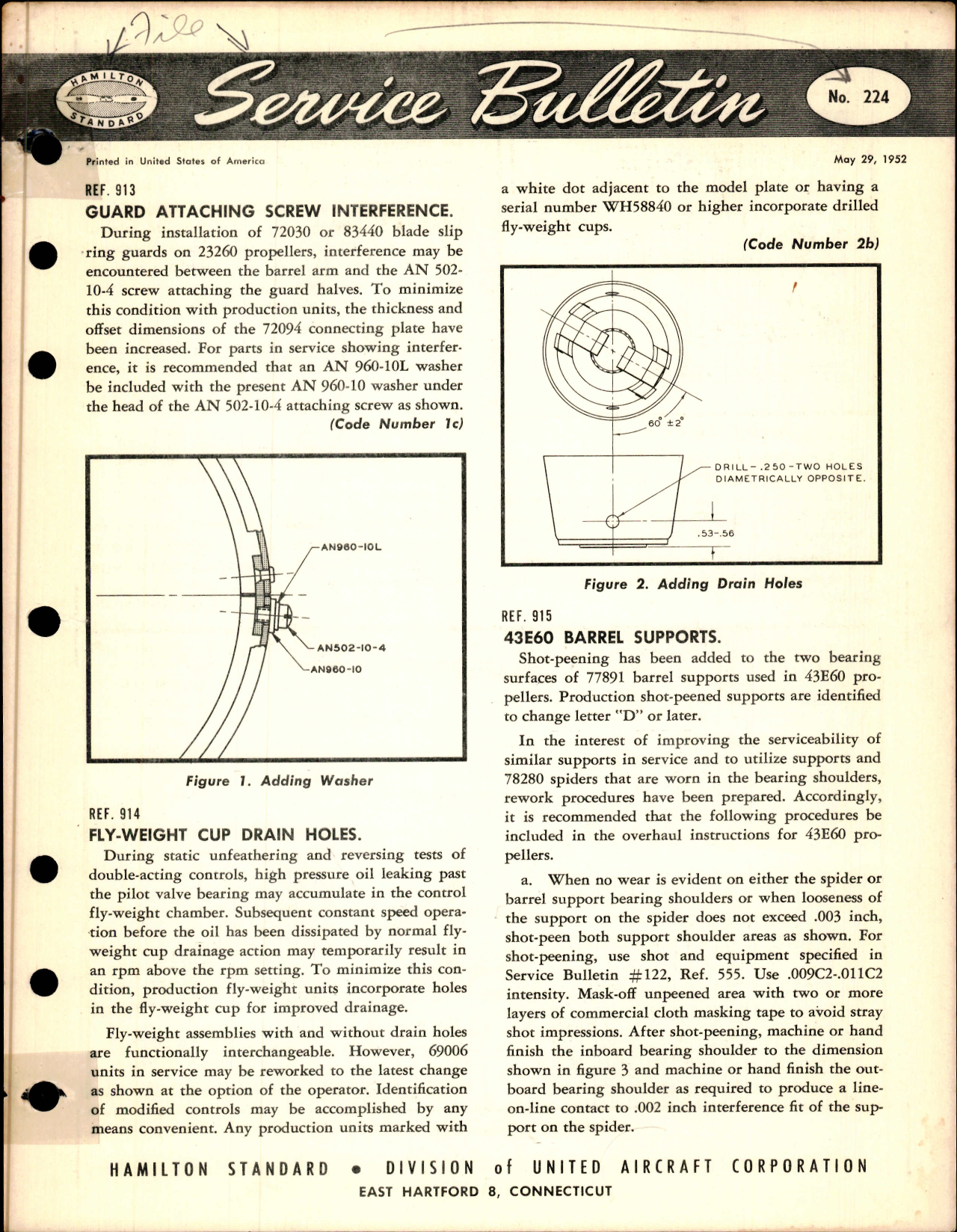 Sample page 1 from AirCorps Library document: Guard Attaching Screw Interference, Ref 913