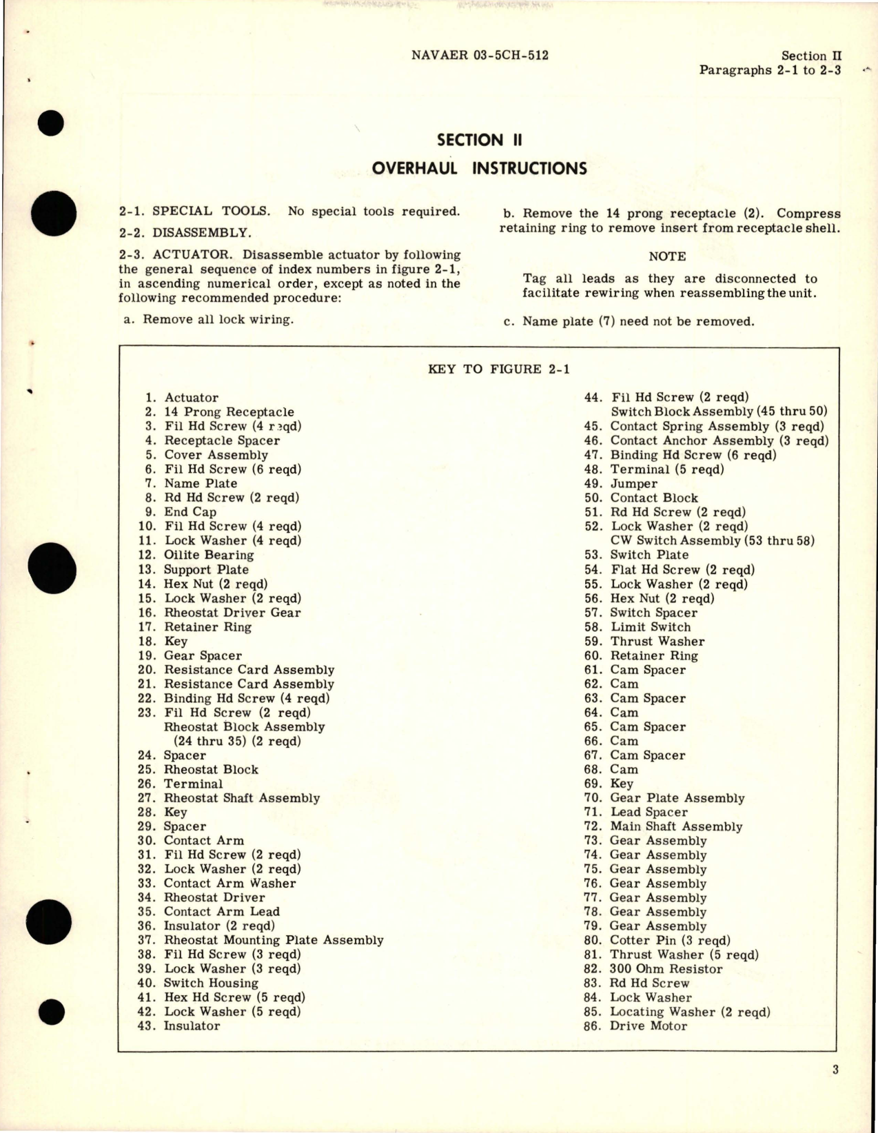 Sample page 7 from AirCorps Library document: Overhaul Instructions for Actuators - Parts BYLC 2561-4, BYLC 2218-1, and BYLC 2307-1