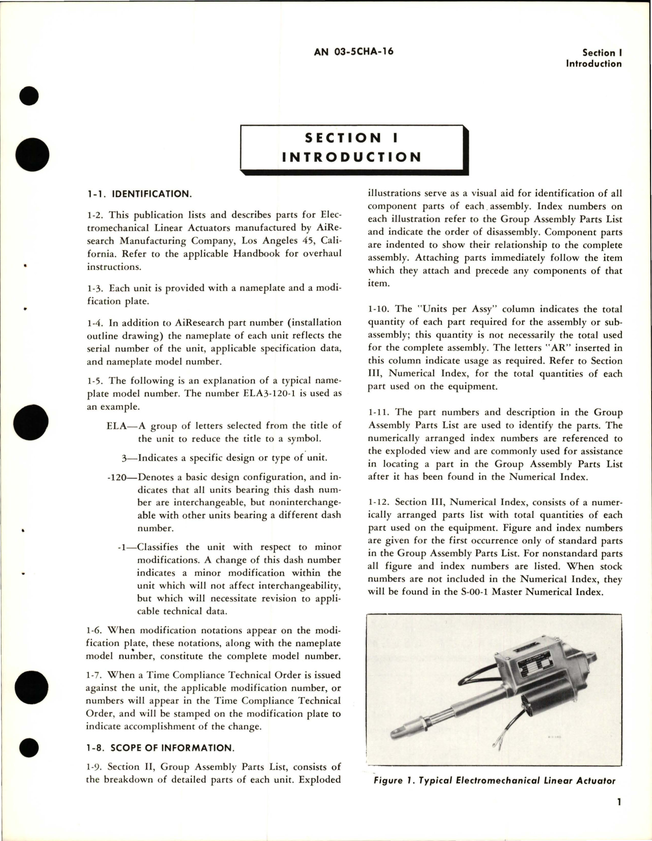 Sample page 5 from AirCorps Library document: Illustrated Parts Breakdown for Electromechanical Linear Actuators 