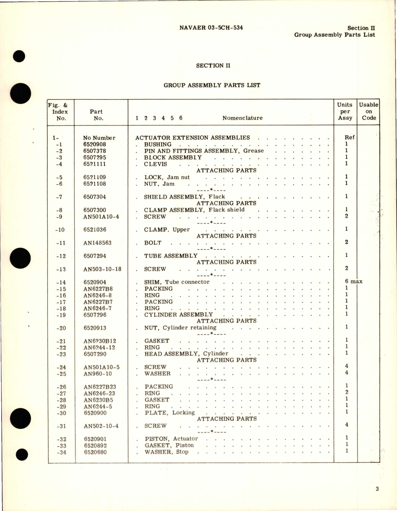 Sample page 7 from AirCorps Library document: Illustrated Parts Breakdown for Actuator - Model AAHL-B2 