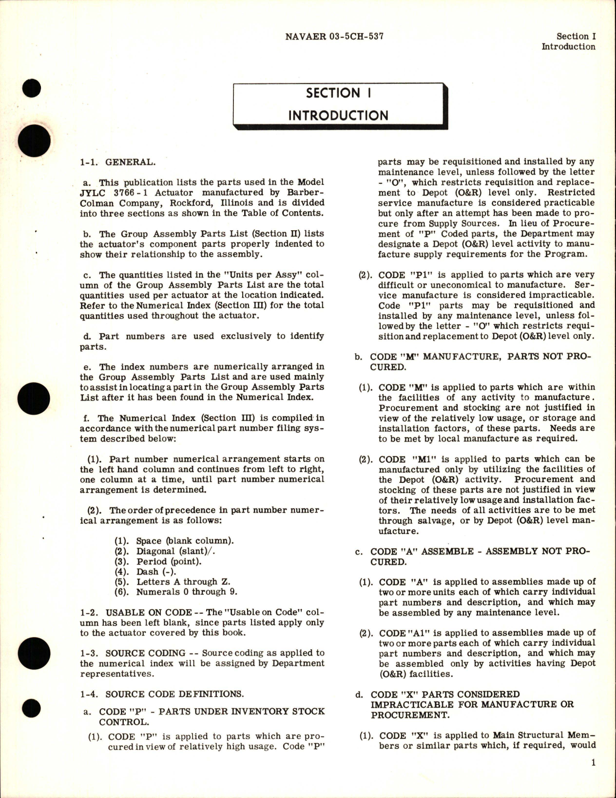 Sample page 5 from AirCorps Library document: Parts Catalog for Linear Electro-Mechanical Actuator - Model JYLC 3766-1