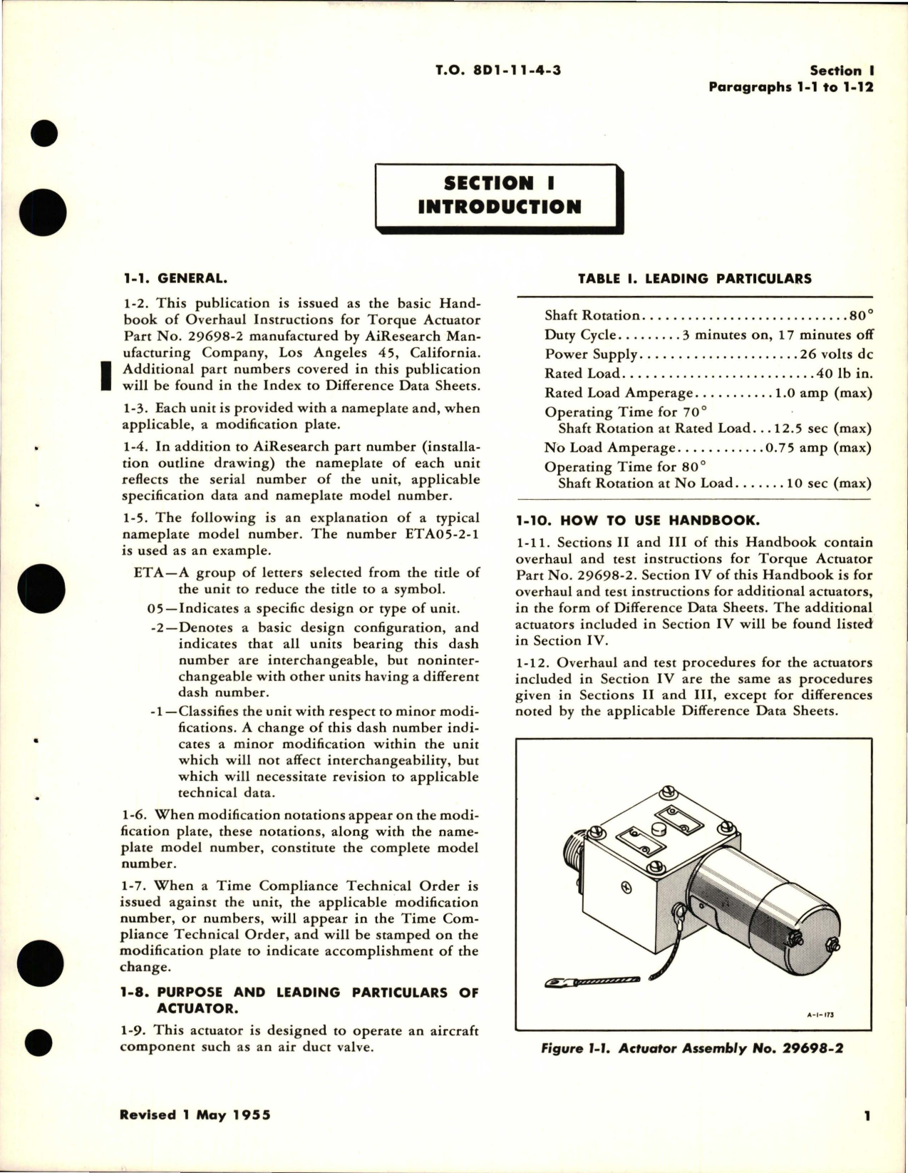 Sample page 5 from AirCorps Library document: Overhaul Instructions for Electro-Mechanical Torque Actuators 