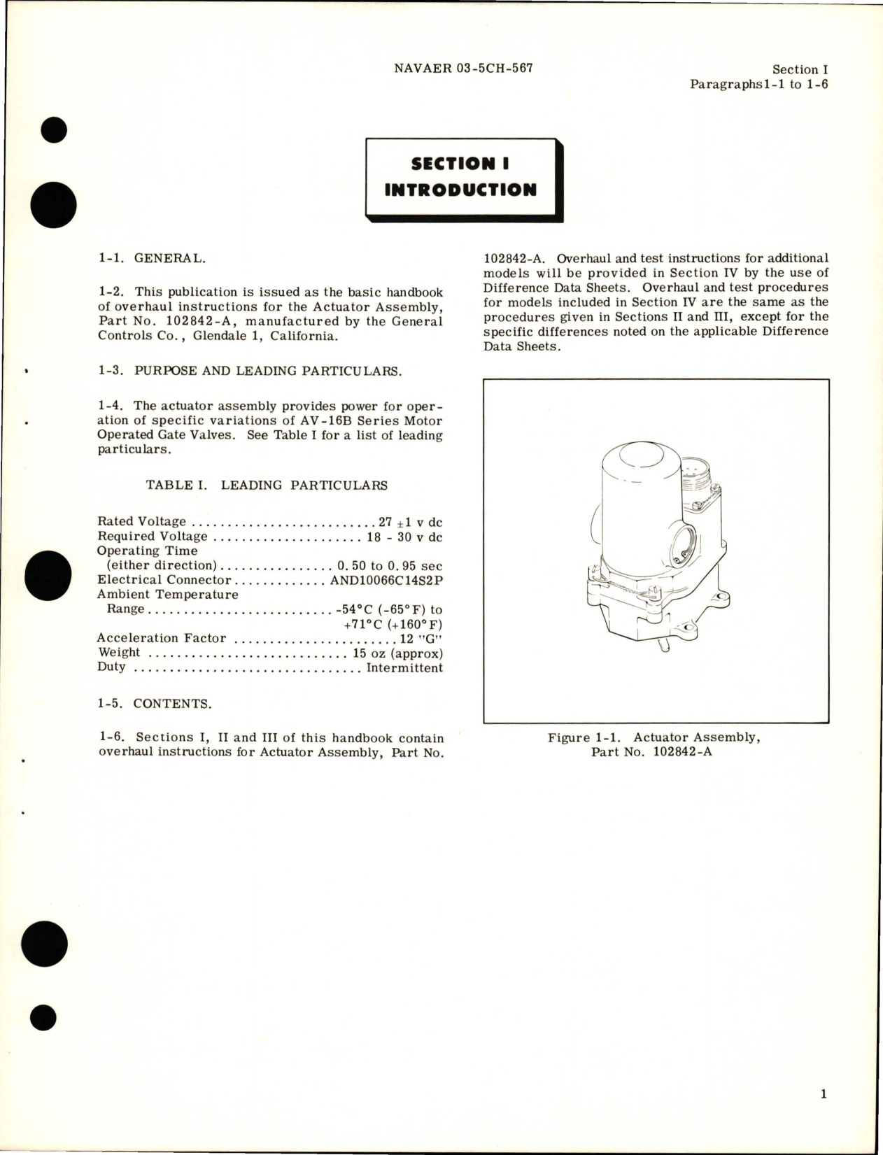 Sample page 5 from AirCorps Library document: Overhaul Instructions for Actuator Assembly - Part 102842-A and Similar Parts