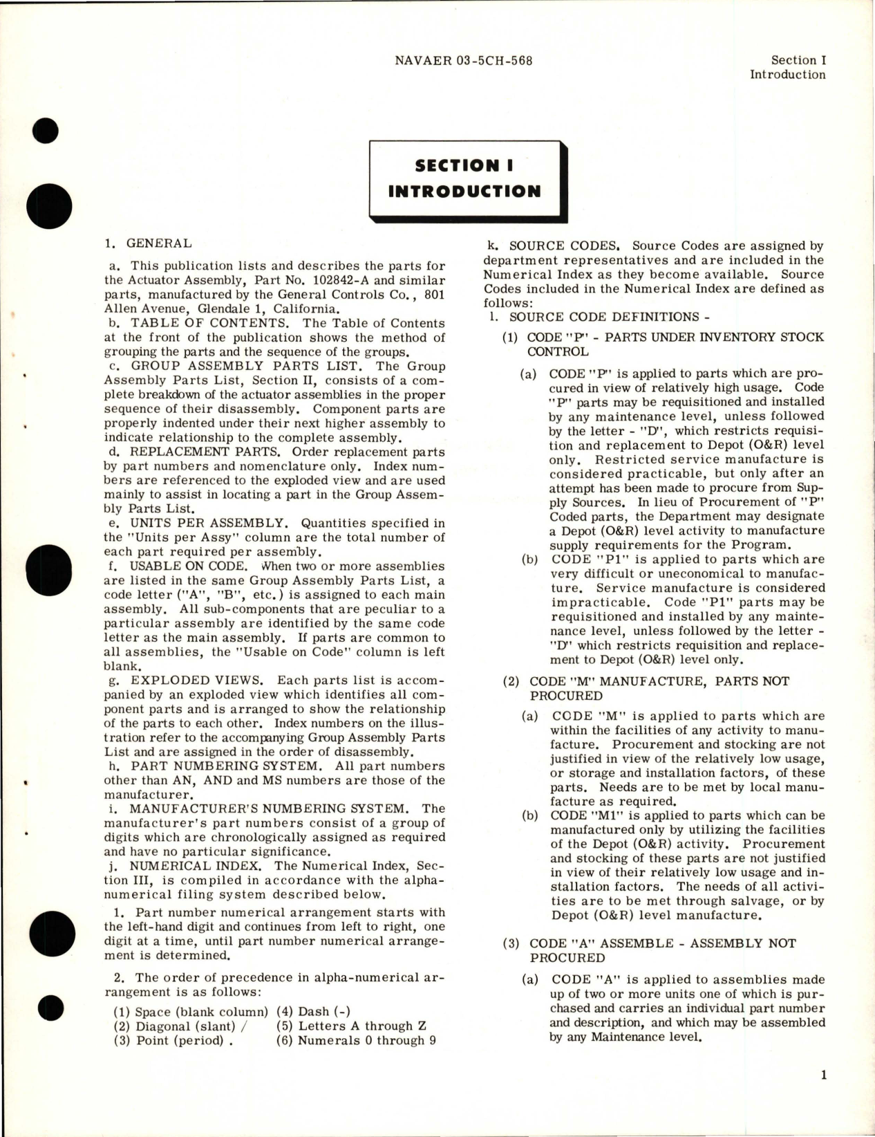 Sample page 5 from AirCorps Library document: Illustrated Parts Breakdown for Actuator Assy - Part 102842-A & Similar Parts 