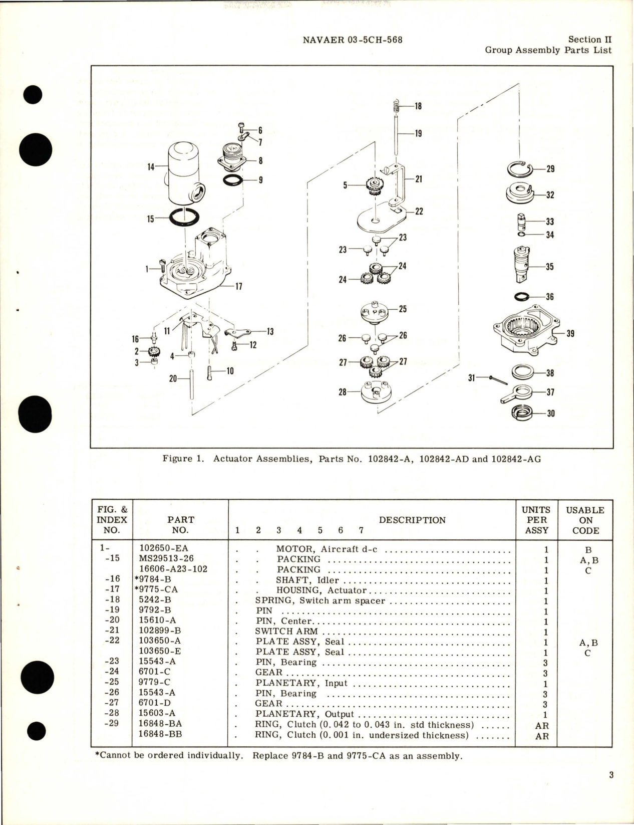 Sample page 7 from AirCorps Library document: Illustrated Parts Breakdown for Actuator Assy - Part 102842-A & Similar Parts 