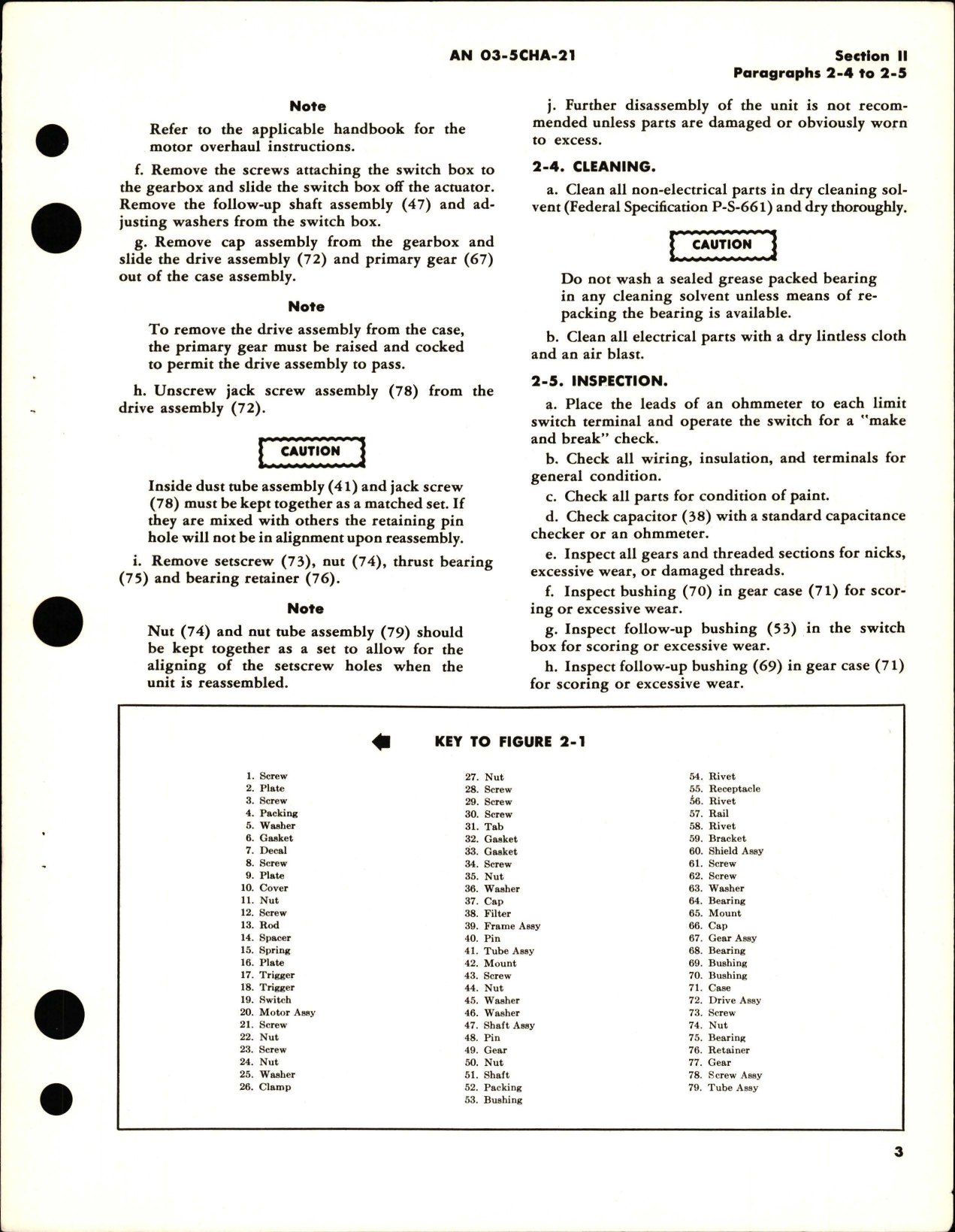 Sample page 5 from AirCorps Library document: Overhaul Instructions for Electro-Mechanical Linear Actuators - Parts 30582 and 31534