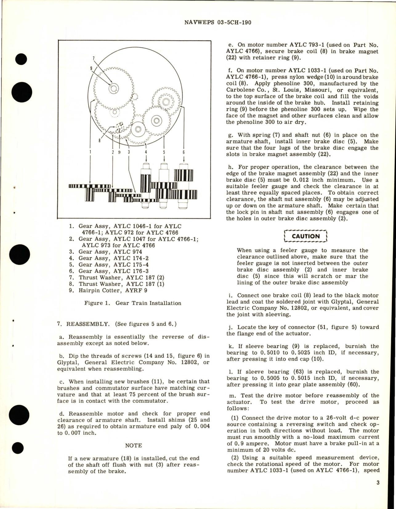 Sample page 5 from AirCorps Library document: Overhaul Instructions with Illustrated Parts Breakdown for Rotary Electromechanical Actuator - Part AYLC 4766, 4766-1