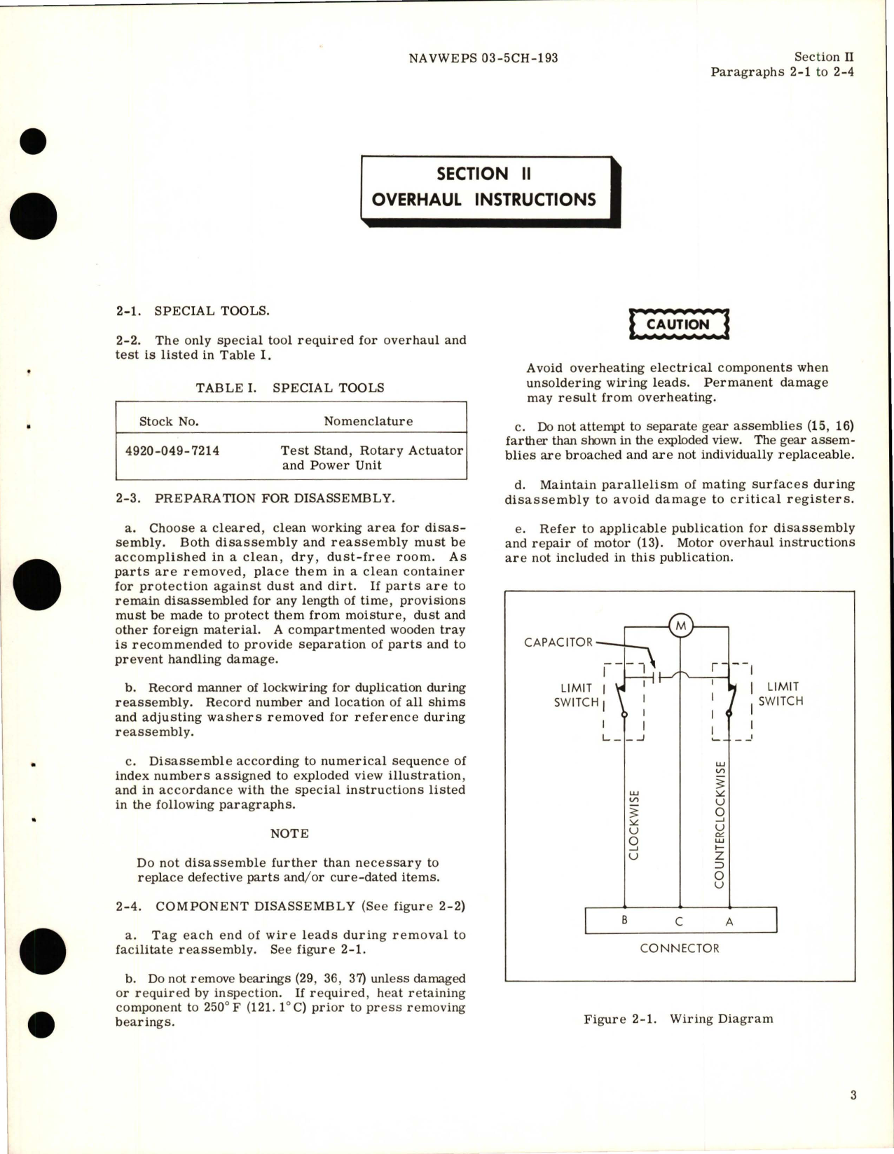 Sample page 7 from AirCorps Library document: Overhaul Instructions for Electromechanical Rotary Actuators - Parts 700300 and C10031