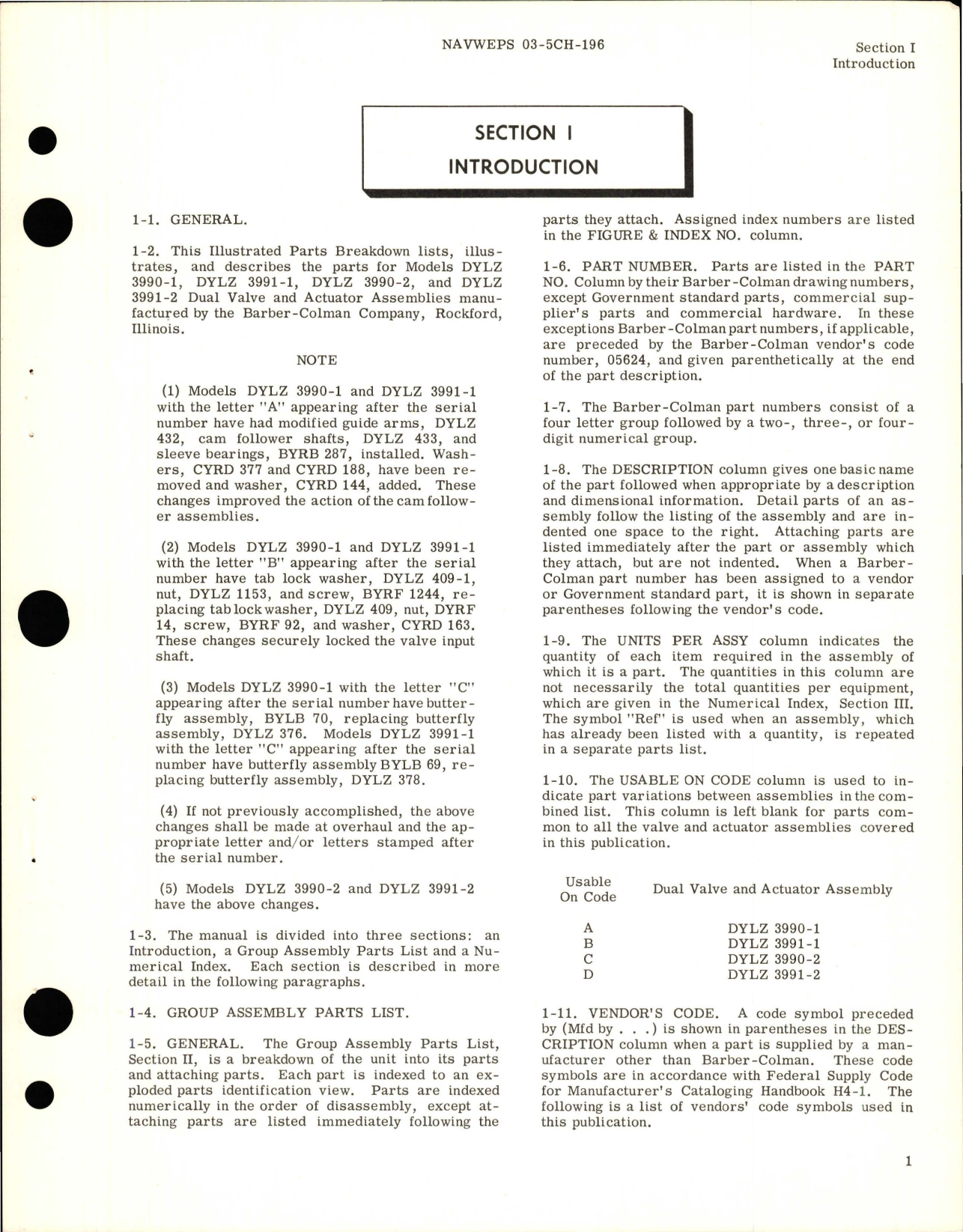 Sample page 5 from AirCorps Library document: Illustrated Parts Breakdown for Dual Valve and Actuator Assembly 