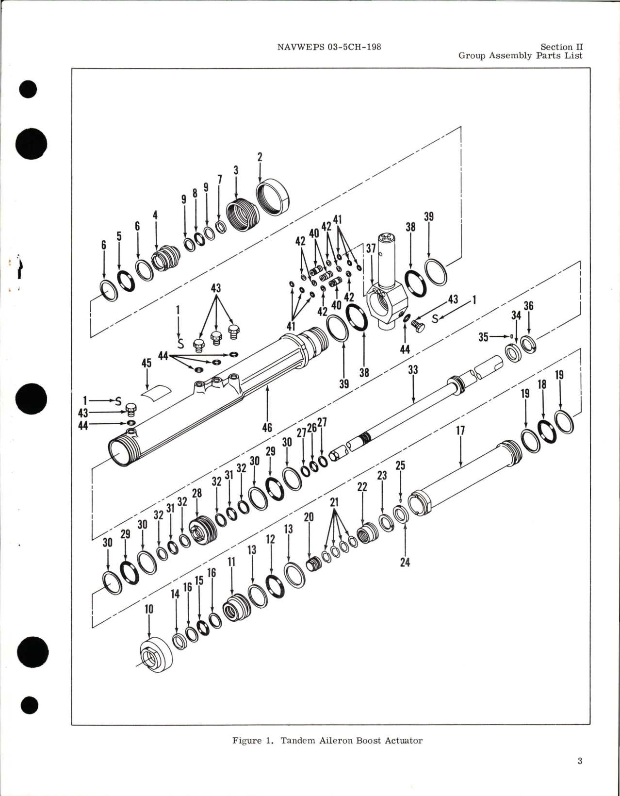 Sample page 5 from AirCorps Library document: Illustrated Parts Breakdown for Tandem Aileron Boost Actuator - Part EA1204