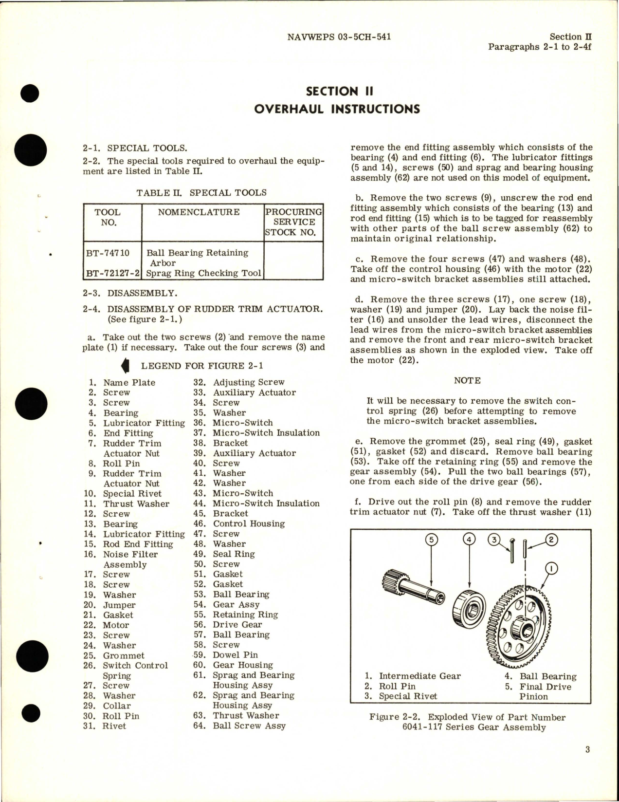 Sample page 7 from AirCorps Library document: Overhaul Instructions for Rudder Trim Actuator - Models 16041A, 16041B, and 16041C 