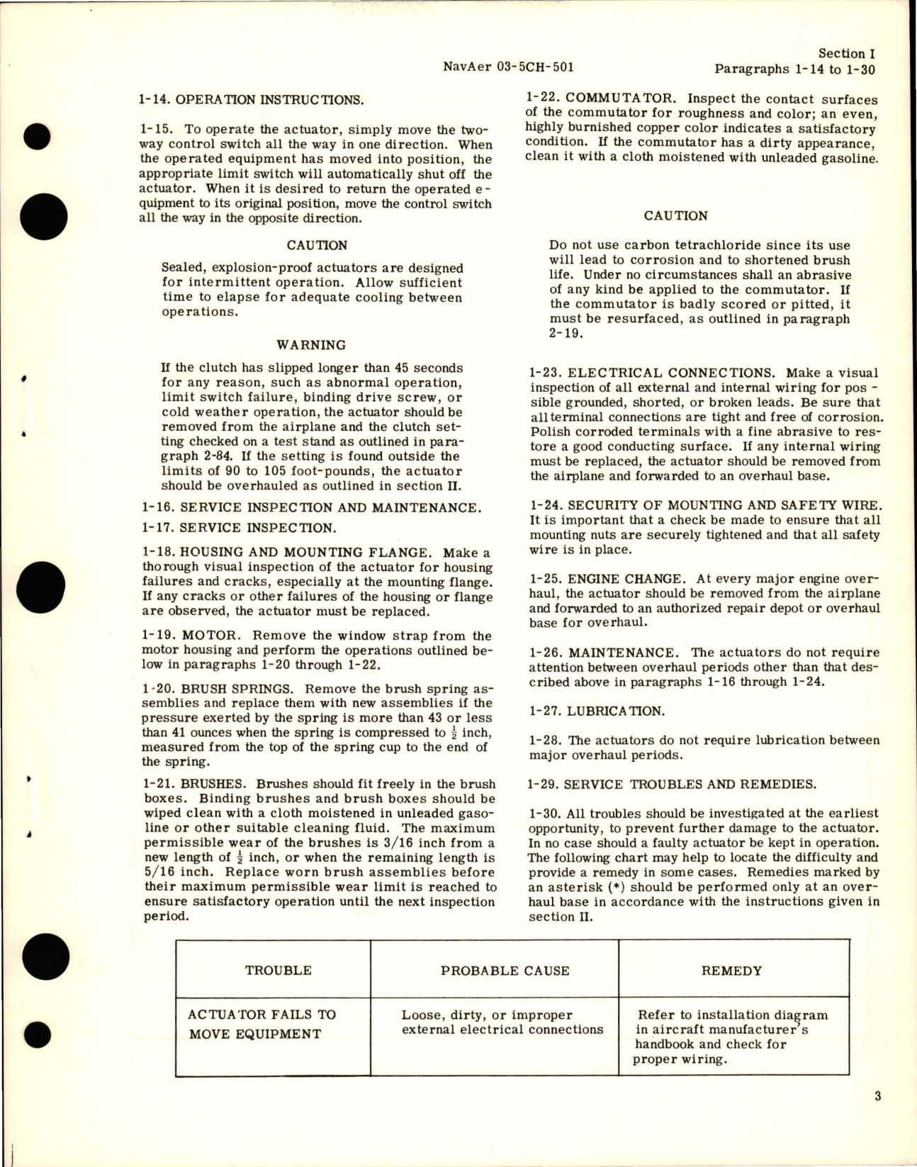 Sample page 7 from AirCorps Library document: Operation, Service and Overhaul Instructions with Parts Catalog for Actuator - Type 1603 - Model 1 - Style A 