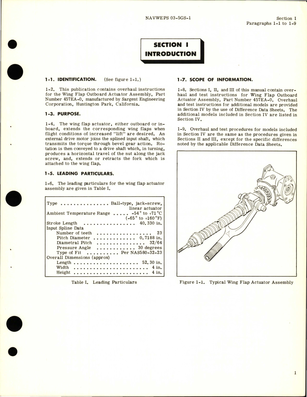 Sample page 5 from AirCorps Library document: Overhaul Instructions for Wing Flap Actuator Assembly - Parts 457EA-0 and 457EA-1