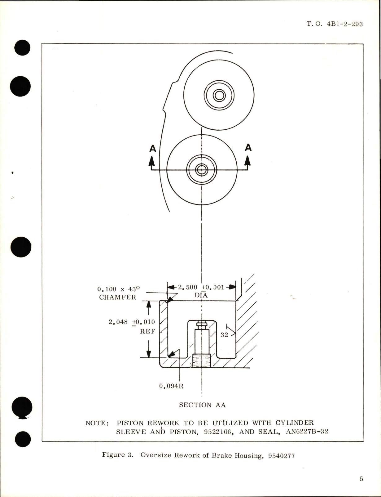 Sample page 5 from AirCorps Library document: Overhaul with Parts Breakdown for Hydraulic Brake for Main Wheel - 26 x 6.6 - Part 9540726