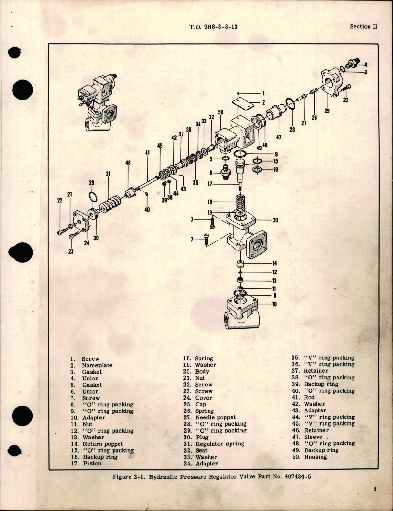 Sample page 5 from AirCorps Library document: Overhaul Instructions for Hydraulic Pressure Regulator Valves 