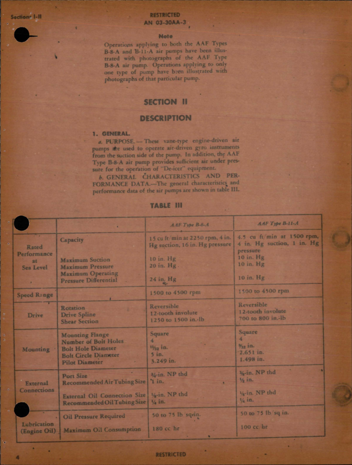 Sample page 7 from AirCorps Library document: Instructions with Parts Catalog for Vane Type Engine Driven Air Pump - Types B-8, B-8-A, B-11, and B-11-A