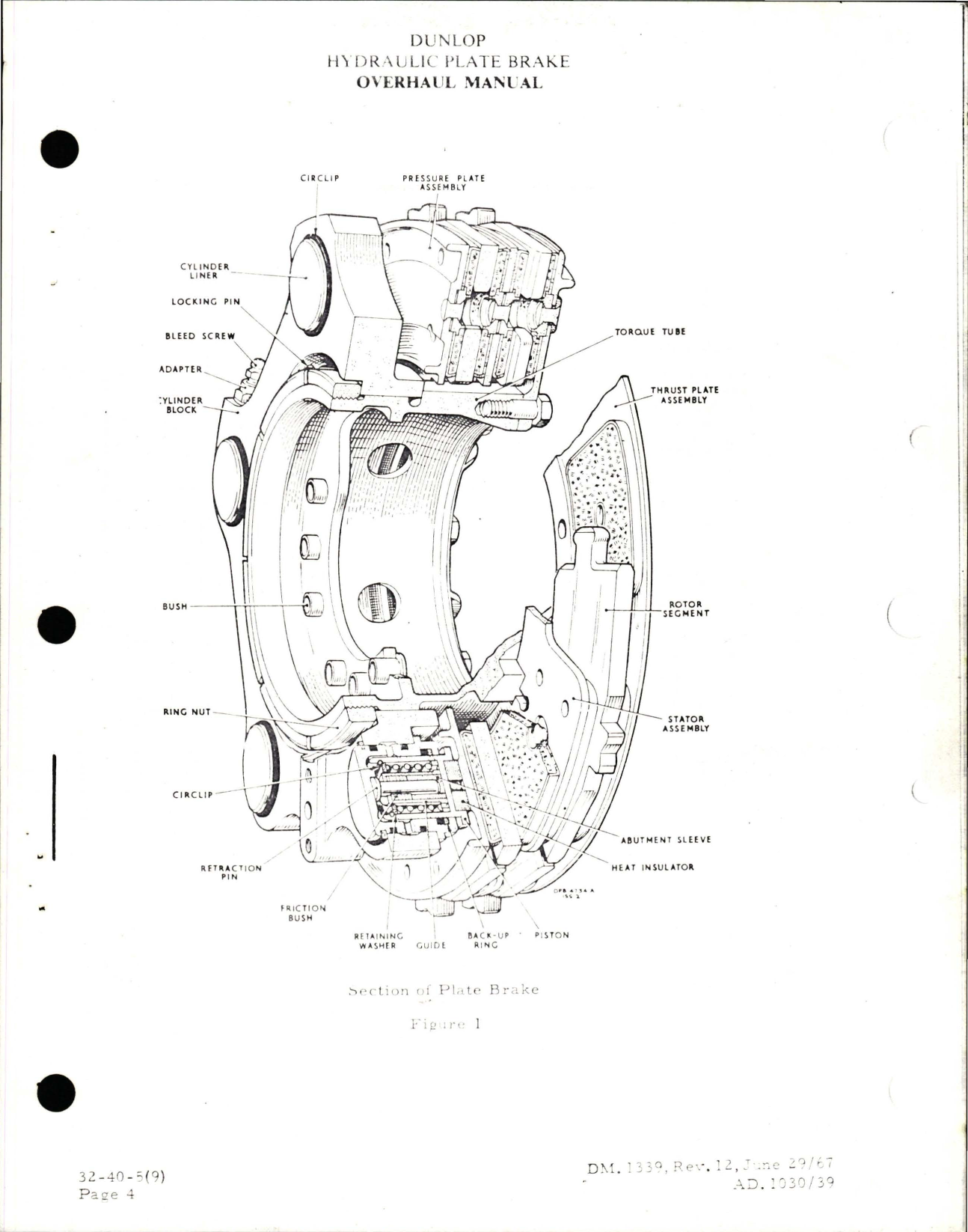 Sample page 5 from AirCorps Library document: Overhaul for Hydraulic Plate Brake