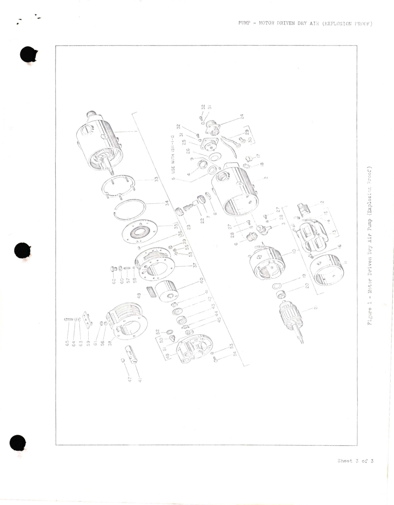 Sample page 5 from AirCorps Library document: Specifications with Parts List for Electric Motor Driven Dry Air Pump - Type 1511 - Model 4