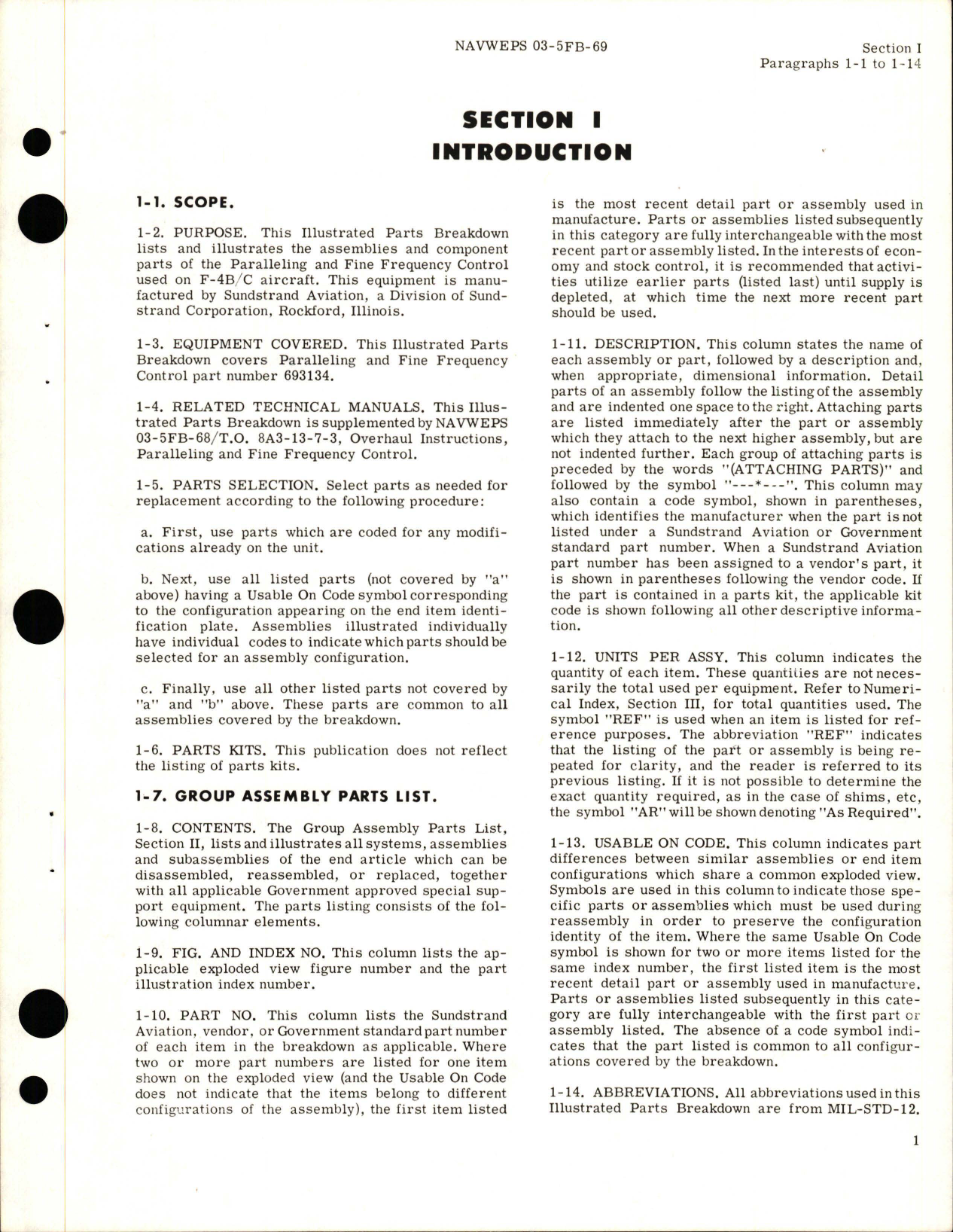 Sample page 5 from AirCorps Library document: Illustrated Parts Breakdown for Paralleling and Fine Frequency Control - Part 693134