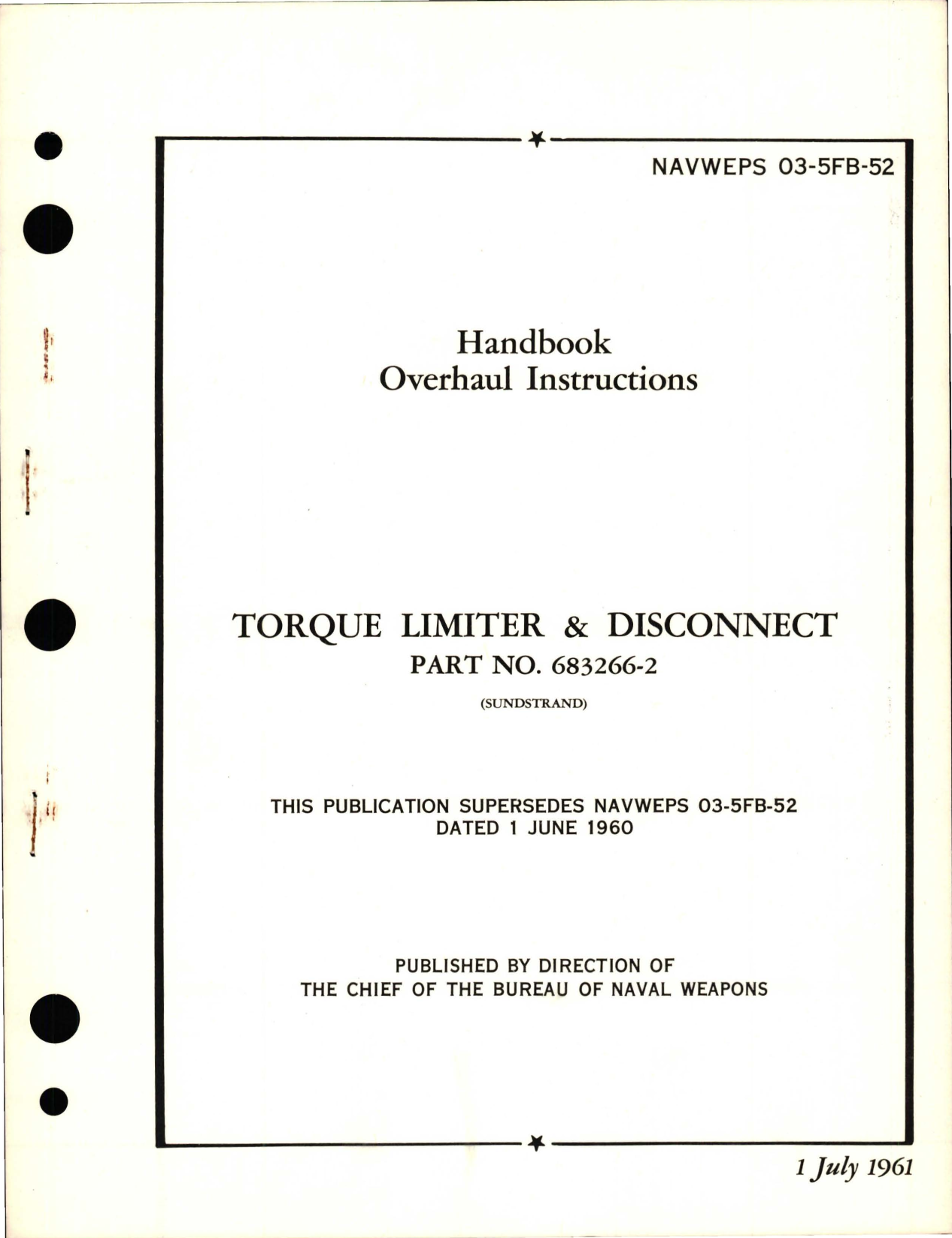 Sample page 1 from AirCorps Library document: Overhaul Instructions for Torque Limiter & Disconnect - Part 683266-2