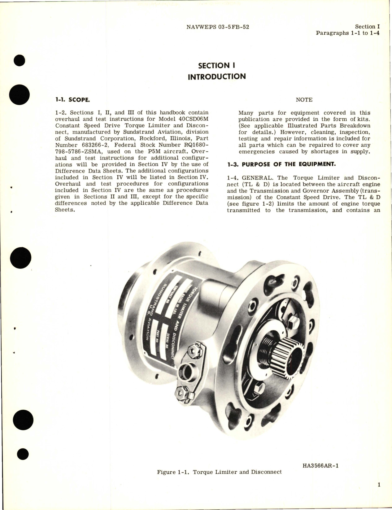 Sample page 5 from AirCorps Library document: Overhaul Instructions for Torque Limiter & Disconnect - Part 683266-2