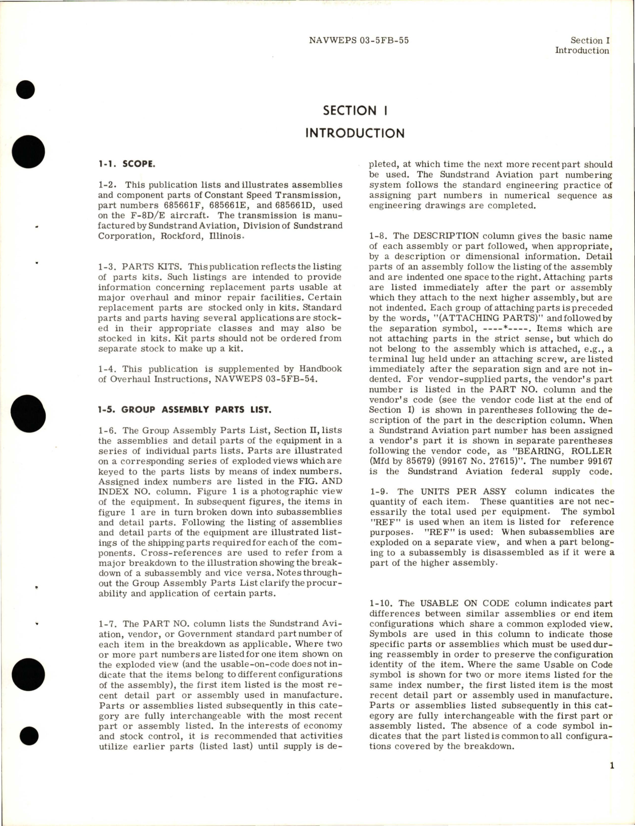 Sample page 5 from AirCorps Library document: Illustrated Parts Breakdown for Constant Speed Transmission - Parts 685661F, 685661E, 685661D