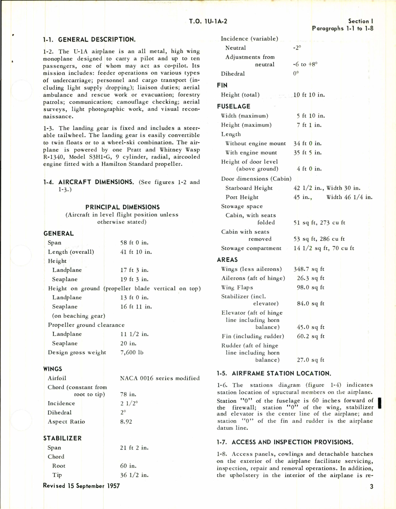 Sample page 5 from AirCorps Library document: Maintenance Instructions for YU-1 and U-1A