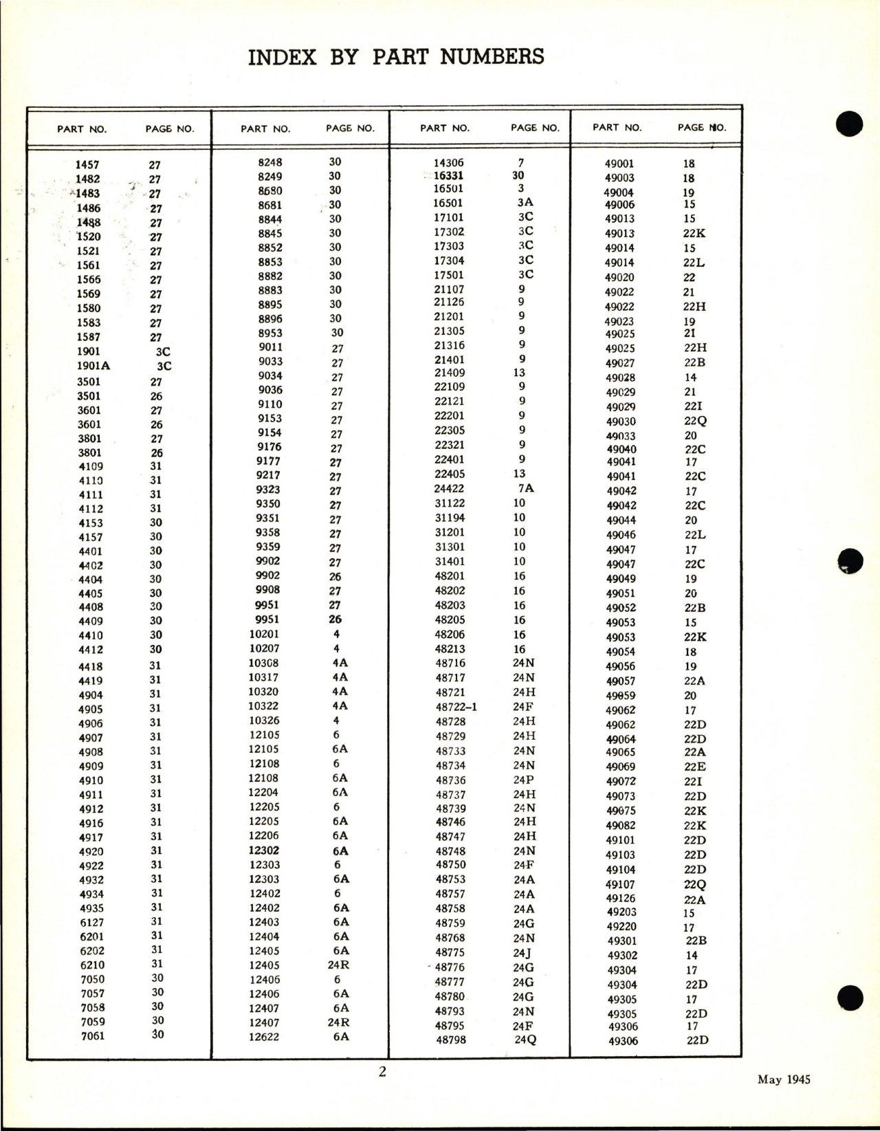 Sample page 5 from AirCorps Library document: DOT Fasteners - Engineering Data Catalog