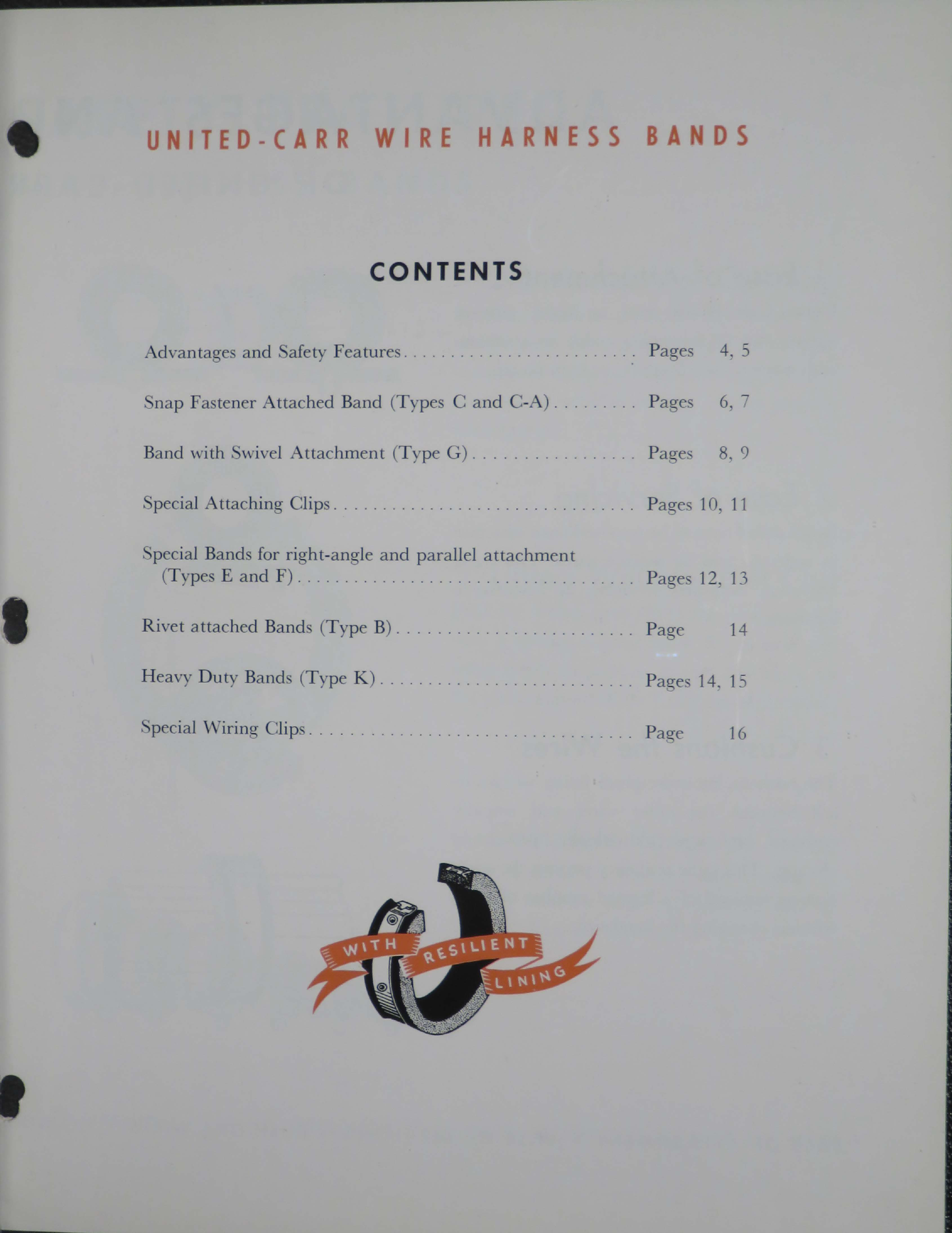 Sample page 5 from AirCorps Library document: Wire Harness Bands with Resilient Lining