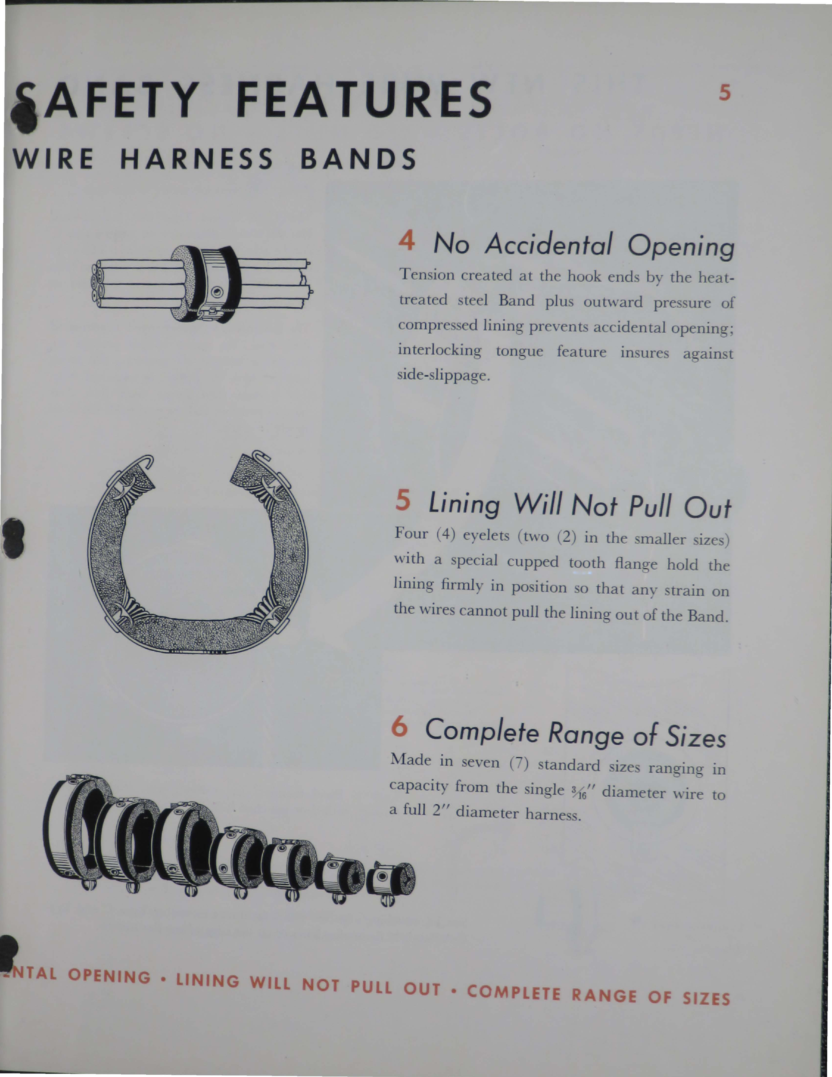 Sample page 7 from AirCorps Library document: Wire Harness Bands with Resilient Lining