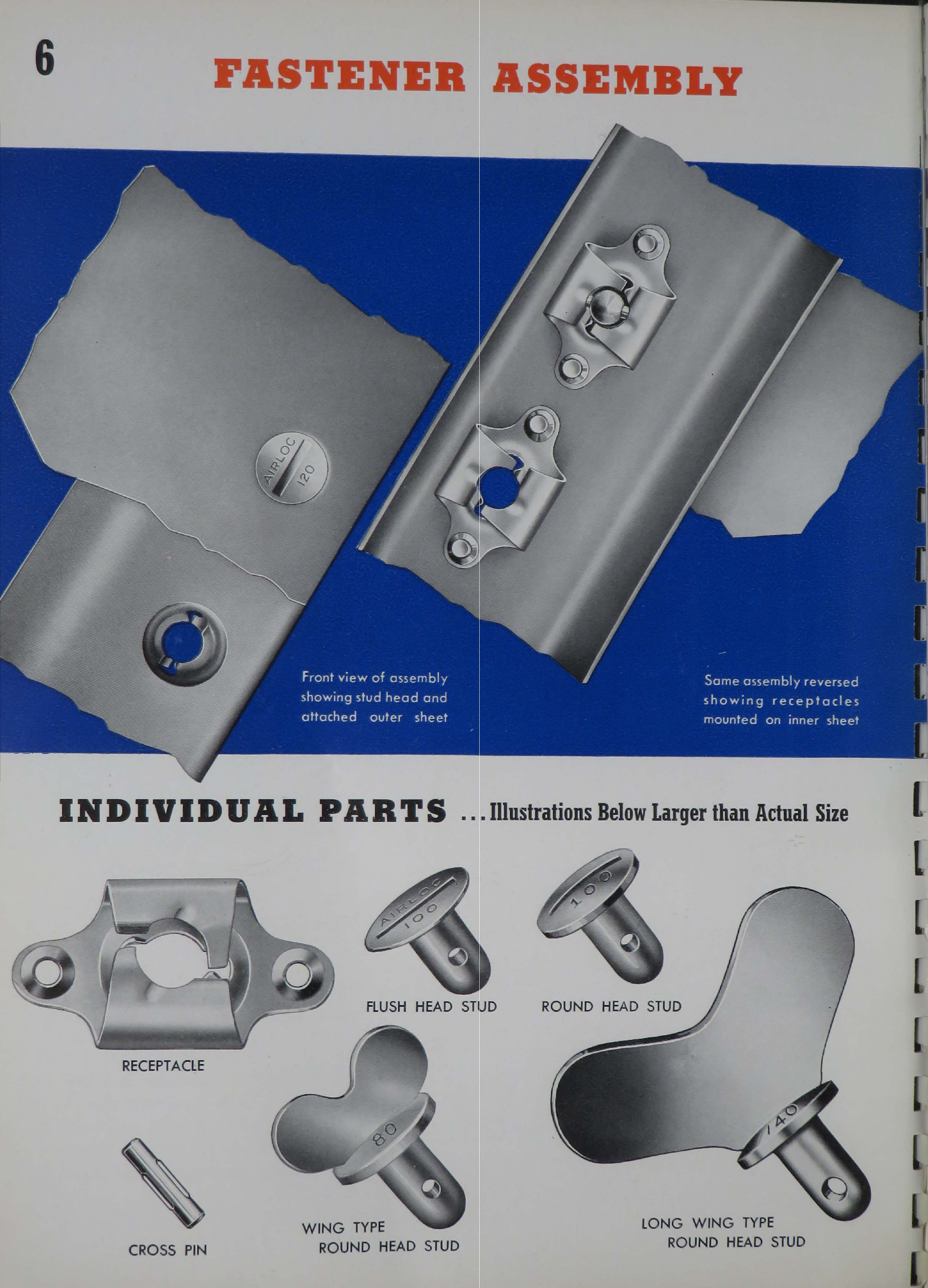 Sample page 8 from AirCorps Library document: Airloc Fasteners
