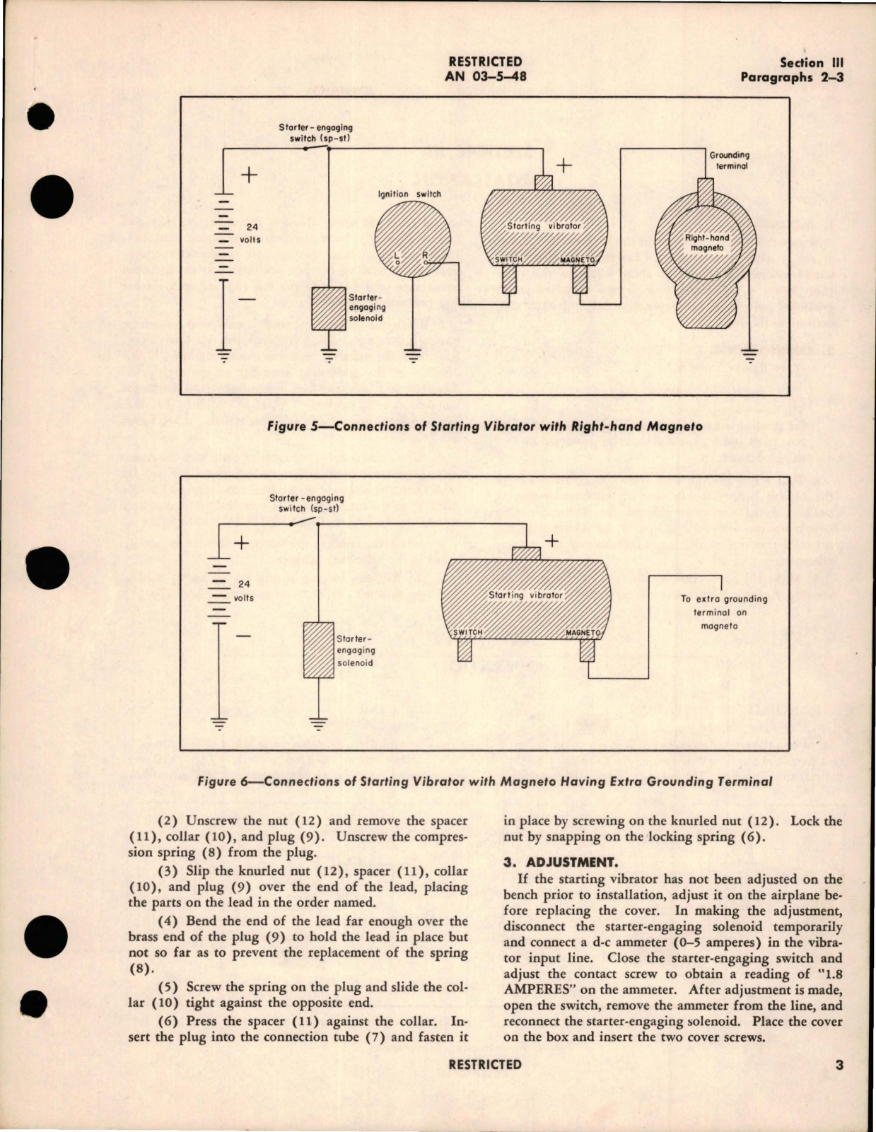 Sample page 7 from AirCorps Library document: Instructions with Parts Catalog for Starting Vibrators - Parts 70G7 and 70G7G3 