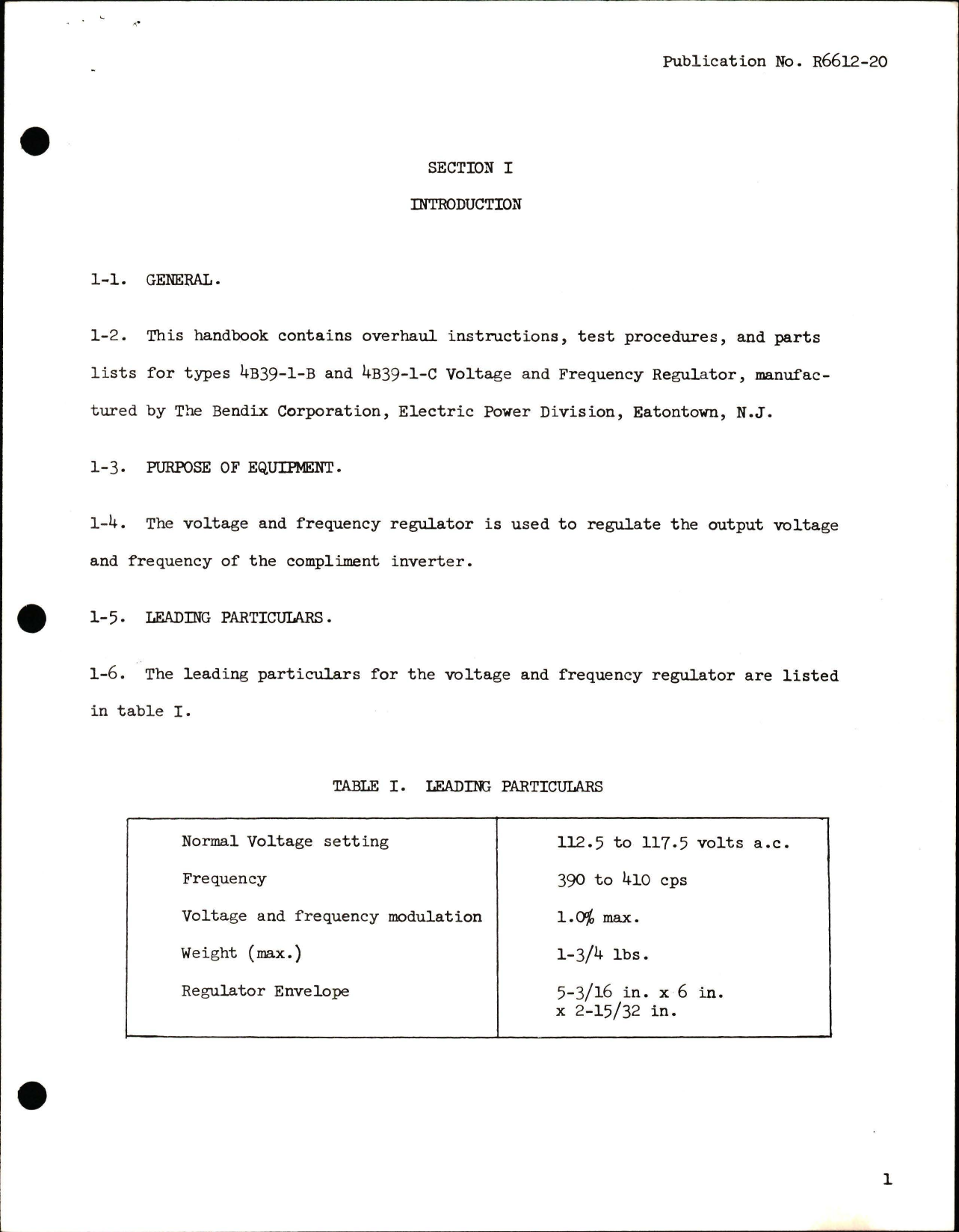 Sample page 7 from AirCorps Library document: Overhaul Instructions with Parts List for Voltage & Frequency Regulator - Types 4B39-1-B, 4B39-1-C