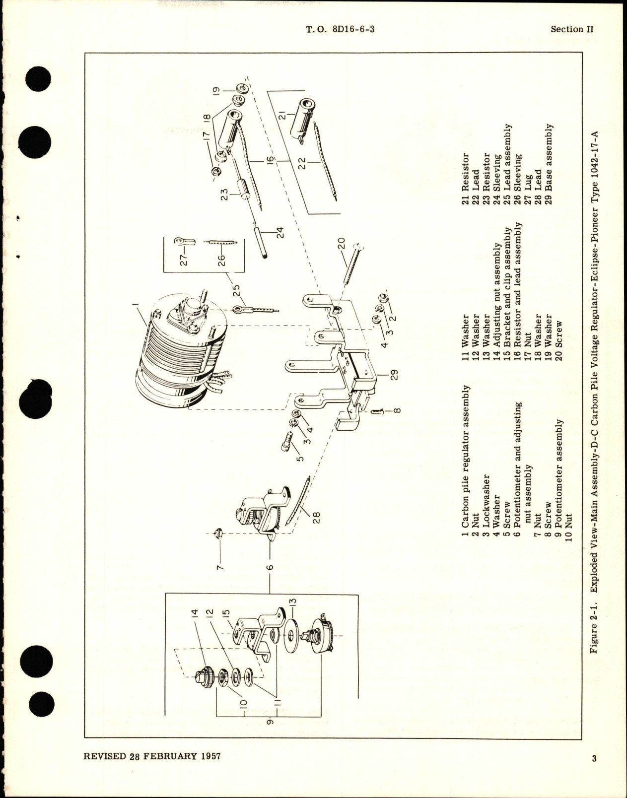 Sample page 7 from AirCorps Library document: Overhaul Instructions for D-C Carbon Pile Voltage Regulator - Type 1042-17-A
